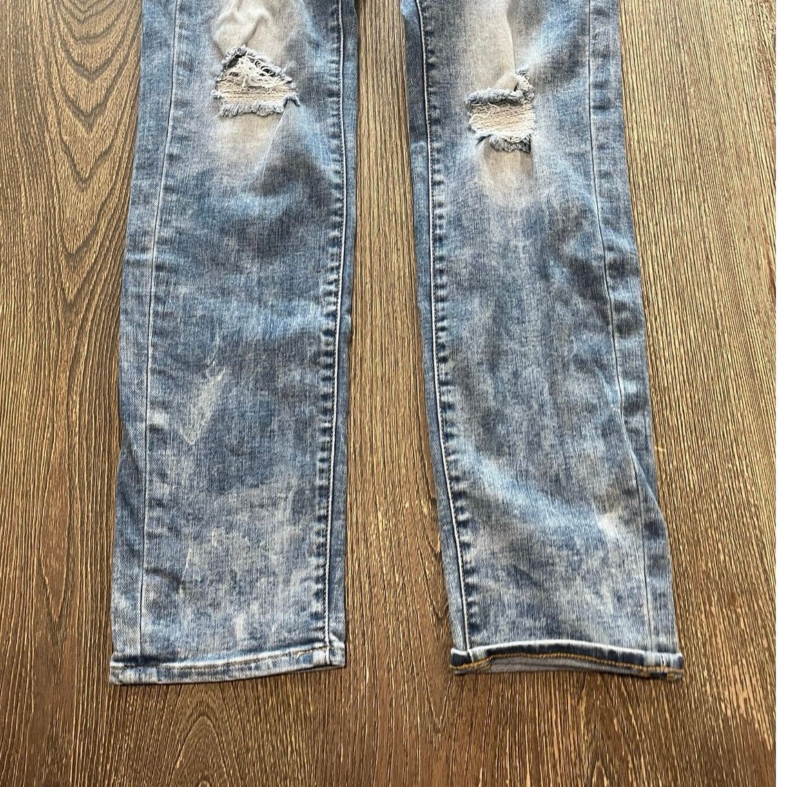 American Eagle Outfitters American Eagle Mens Slim Straight Jeans Blue Size 29x32 Size US 29 - 2 Thumbnail