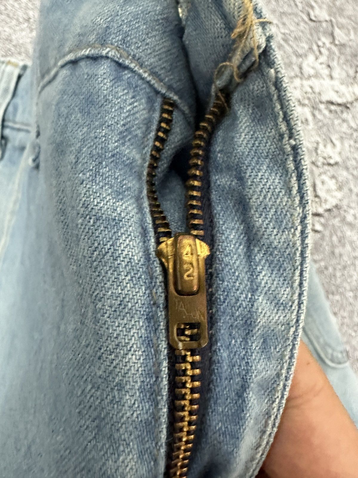 Levi's Vintage Levi’s 70’s Talon Boot-Cut Painted Denim Pants Y2k Size US 32 / EU 48 - 3 Thumbnail