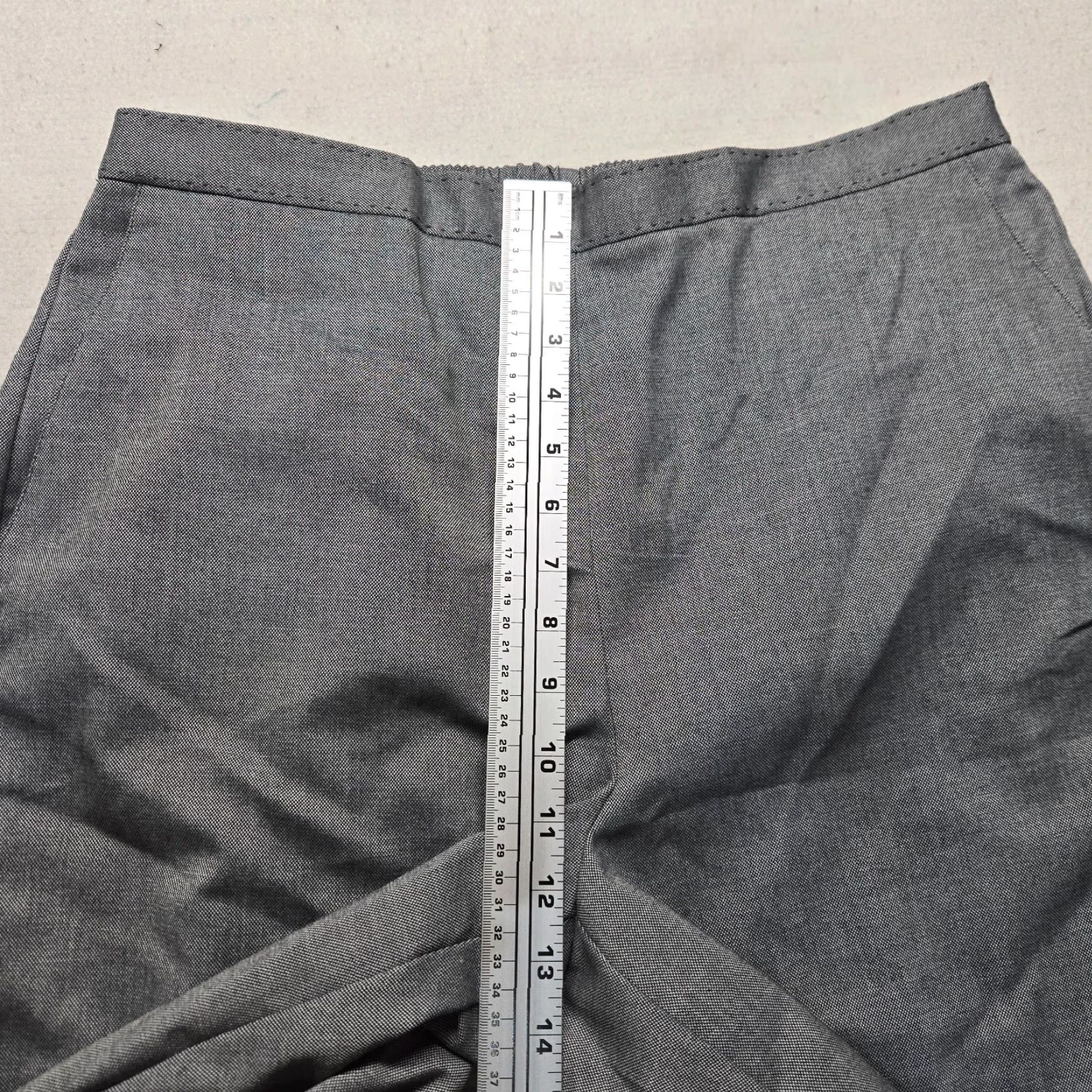 Vintage ALFRED DUNNER Dress Pants Solid Gray 14 Women Stretch Polyester Spandex Adult Women's Pants 14 Gray Size 36" / US 14 / IT 50 - 5 Thumbnail