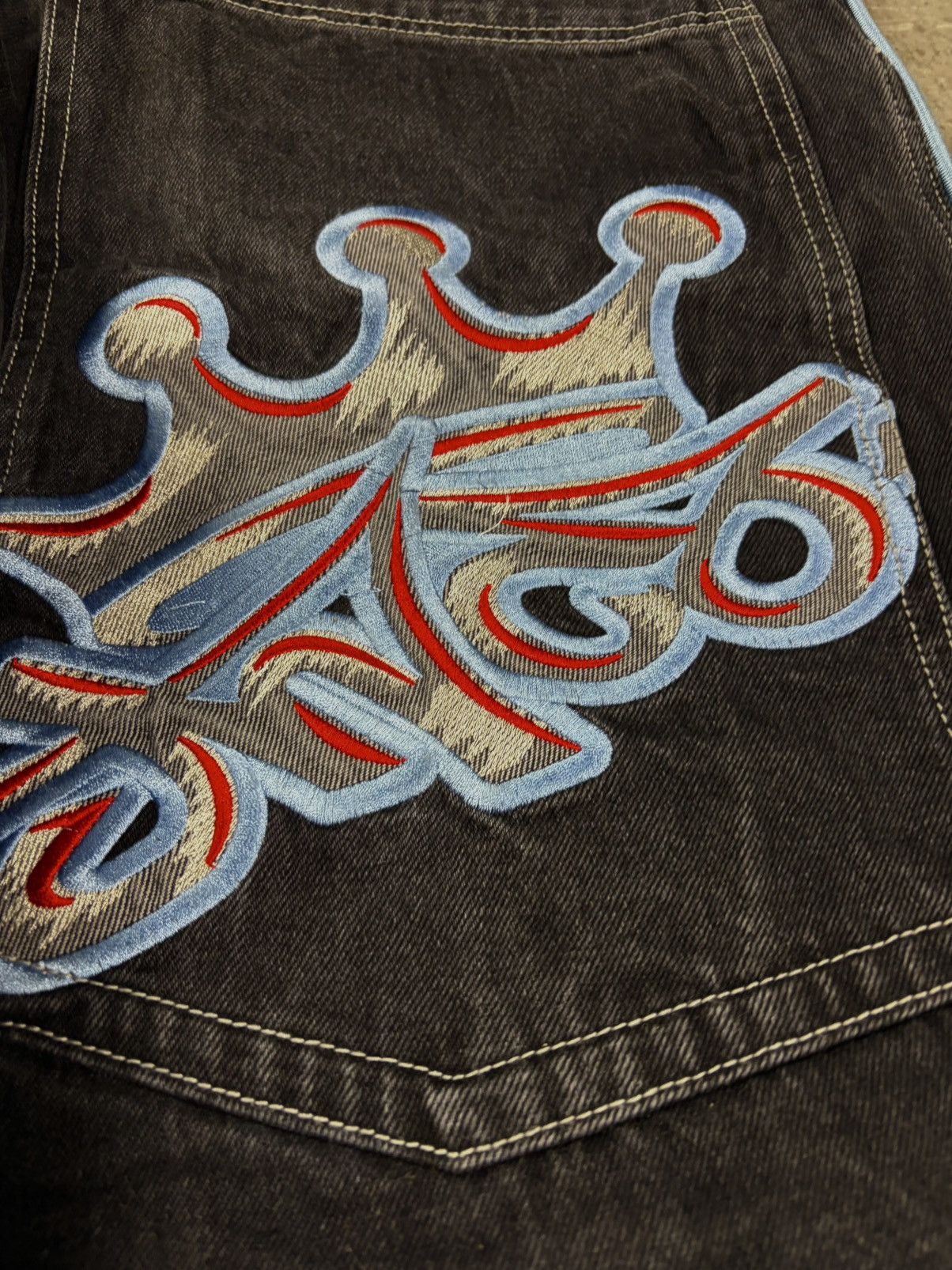 JNCO Vintage JNCO Big Crown Jeans 34x32 Grail Y2K Baggy Jeans Size US 34 / EU 50 - 4 Thumbnail