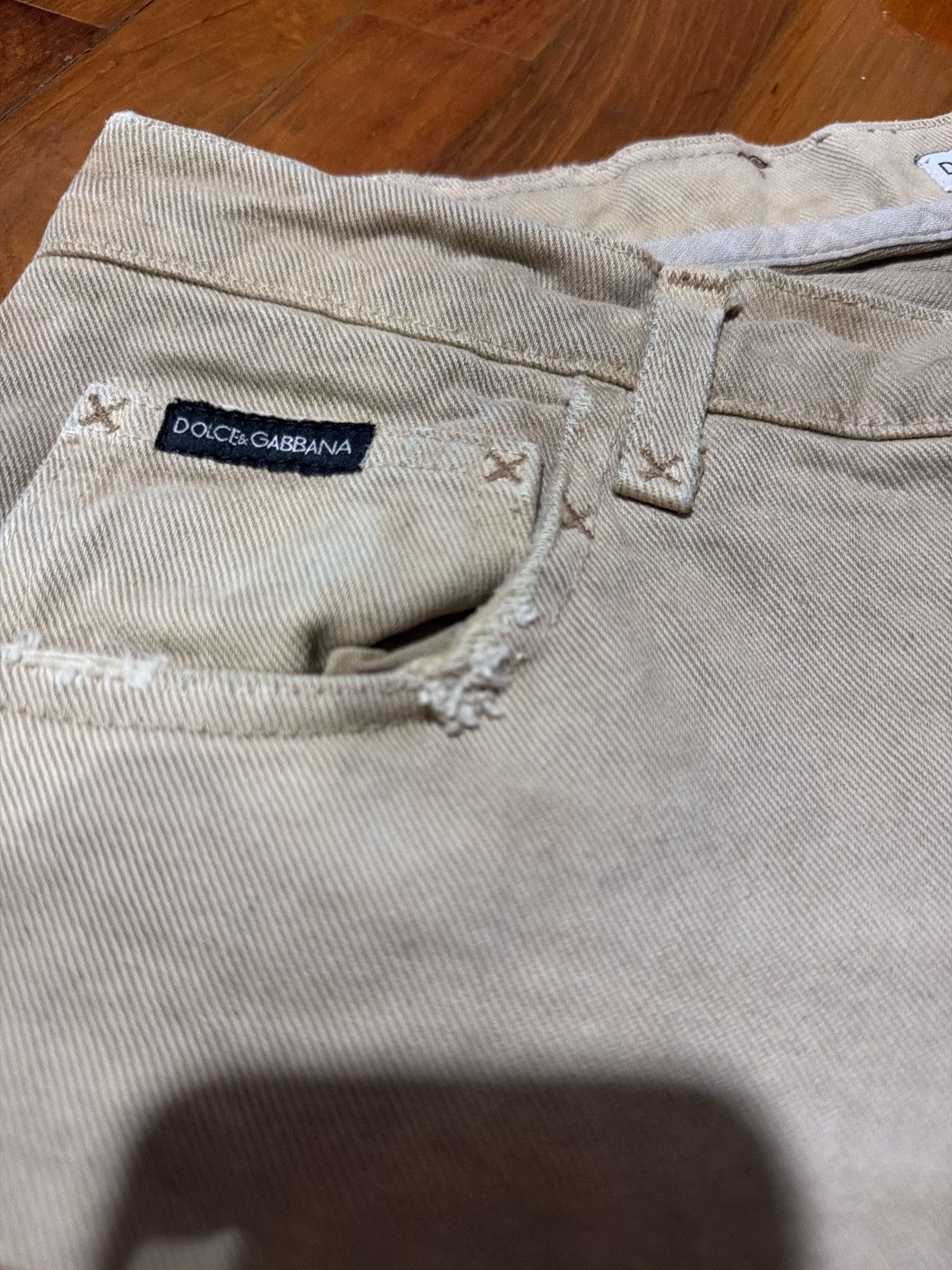 Dolce & Gabbana DOLCE & GABBANA Repaired Distressed Denim Made in Italy Size US 34 / EU 50 - 5 Thumbnail