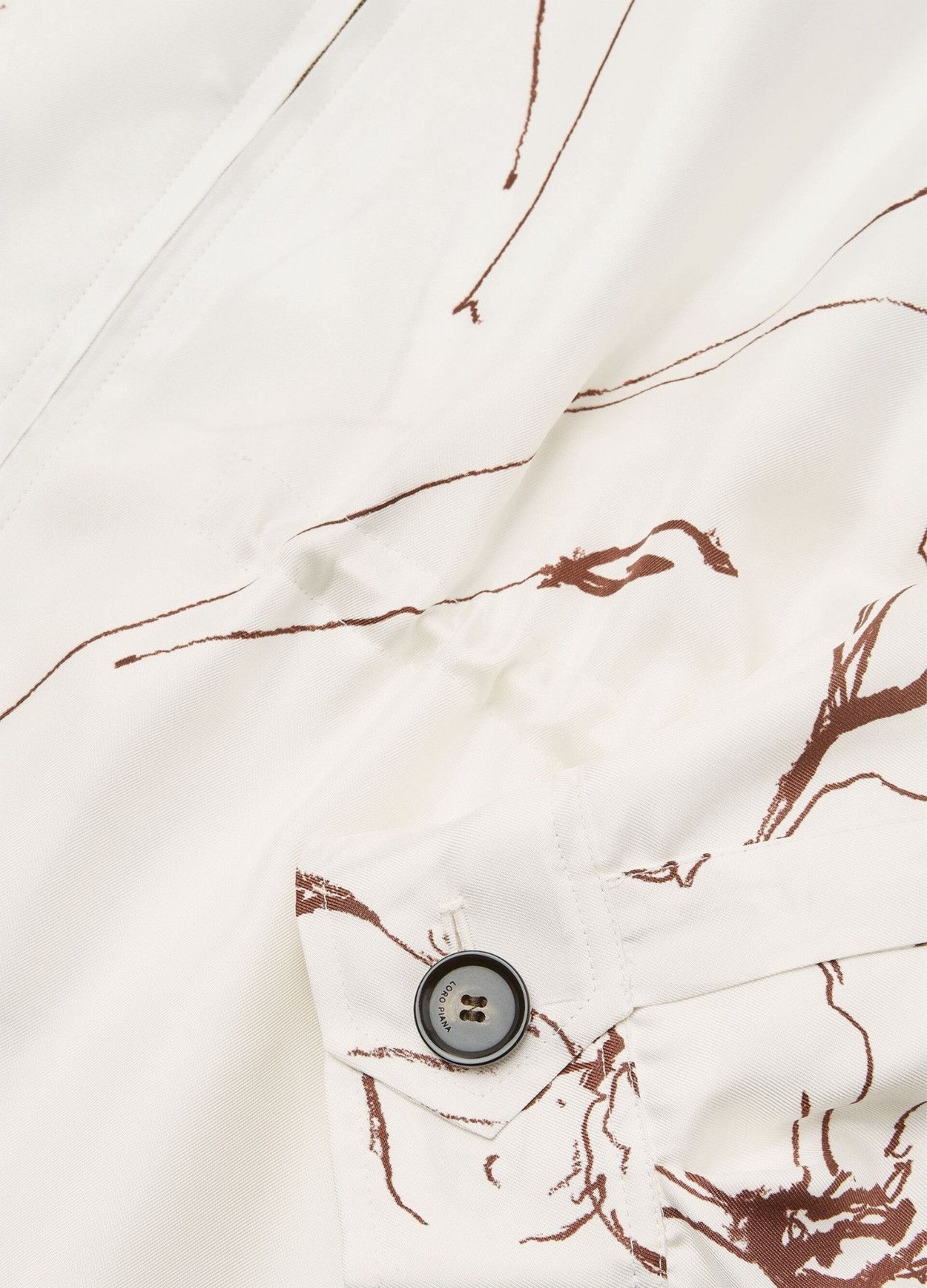 Loro Piana o1srvl11e0526 FAP3663 Rafael Bomber Jacket in White Size L / US 10 / IT 46 - 3 Thumbnail