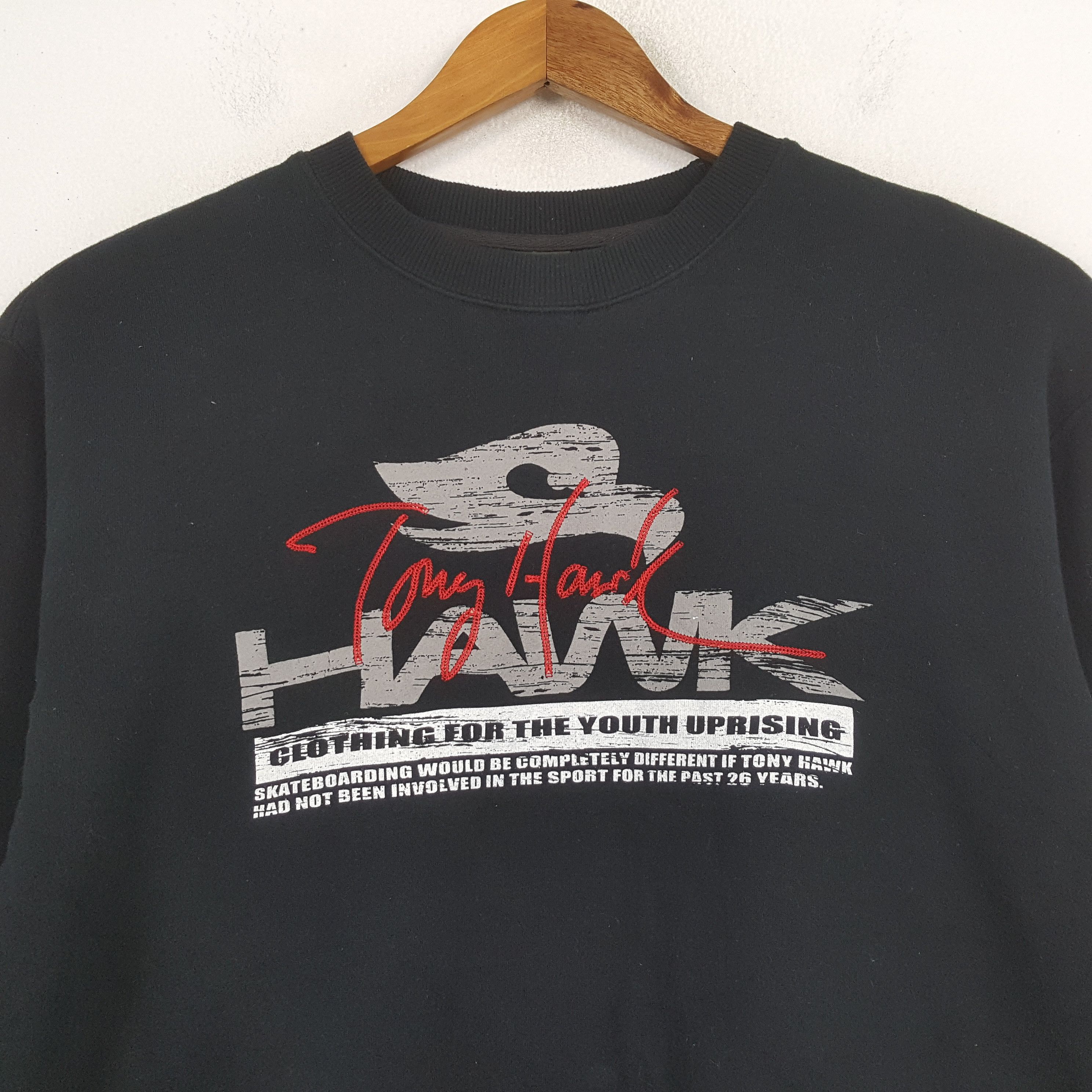 Hawk × Tony Hawk × Vintage Vintage TONY HAWK Skateboard Style Sweatshirt C292N9 Size US L / EU 52-54 / 3 - 2 Thumbnail