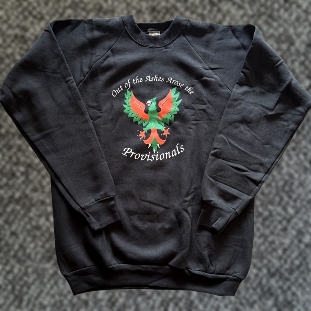 Fruit Of The Loom VINTAGE 80s Northern Aid Sweatshirt XL Troubles Noraid Sinn Fein History Black Fruit of the Loom Mens Size US XL / EU 56 / 4 - 1 Thumbnail