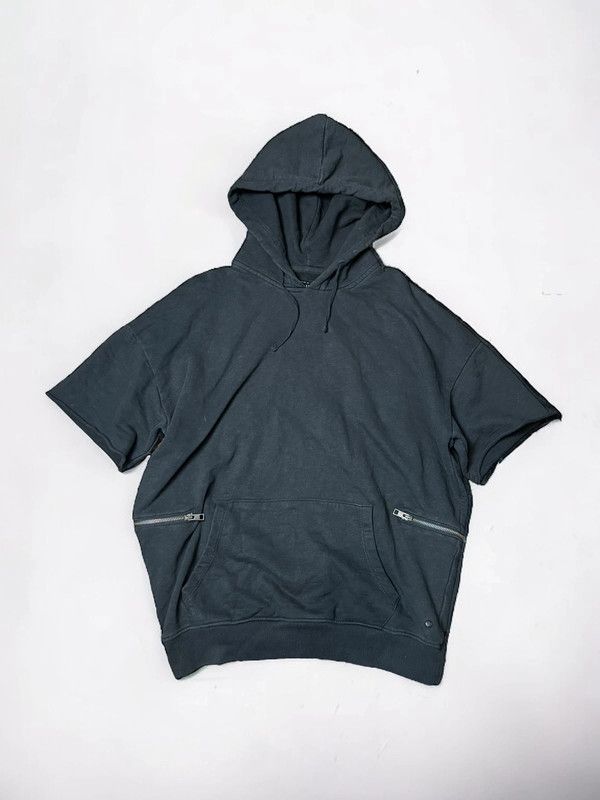 Allsaints AllSaint Black Oversize Hoodie "Griffin Hoody" Short Sleeve Size US S / EU 44-46 / 1 - 1 Thumbnail