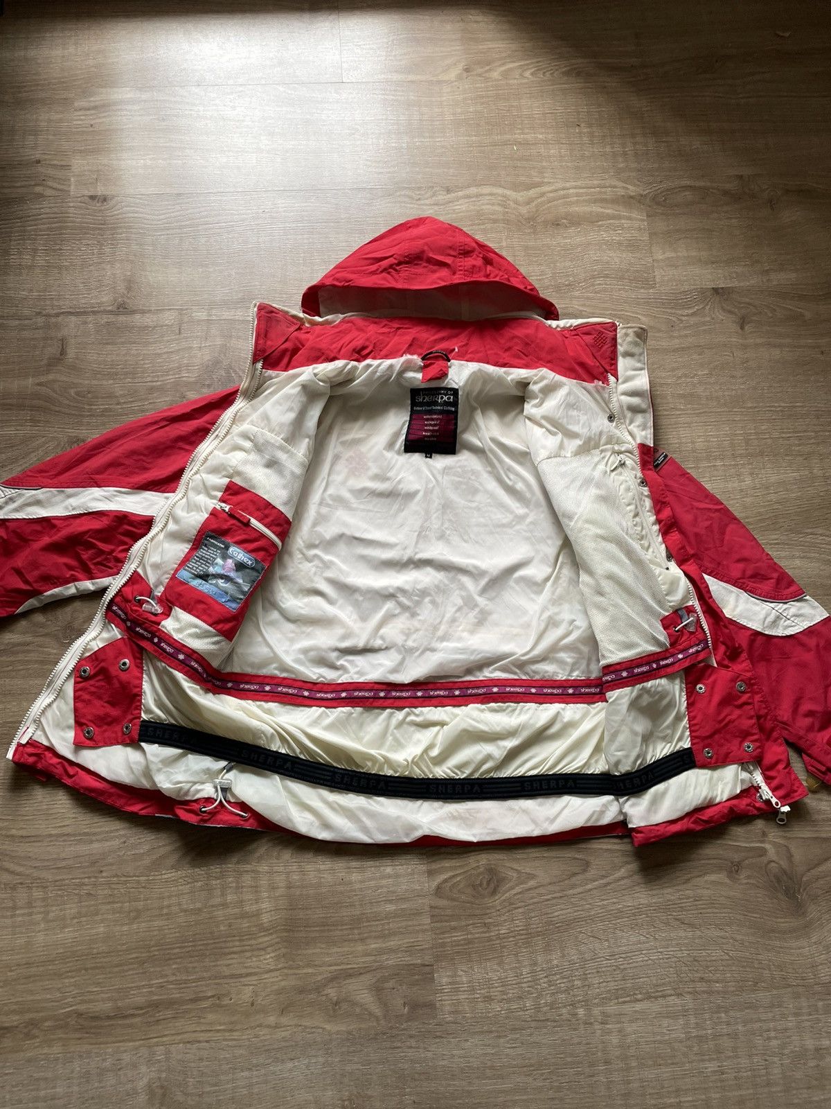 Other Vintage 90s Sherpa Women’s Ski Jacket Hooded Windbreaker Size M / US 6-8 / IT 42-44 - 17 Thumbnail