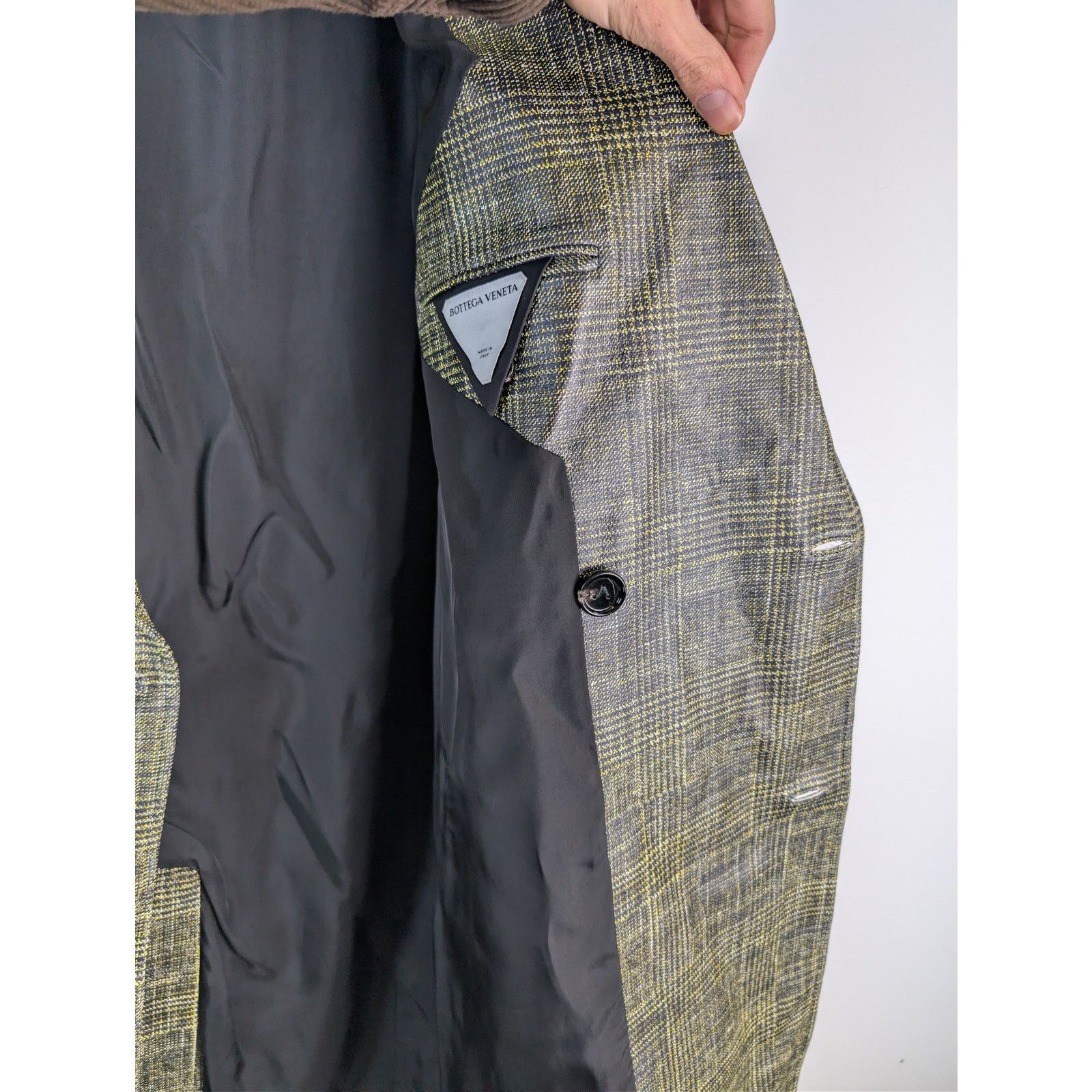 Bottega Veneta o1rshd1 double-breasted Printed Leather Pow Coat Multicolor Size US M / EU 48-50 / 2 - 11 Thumbnail