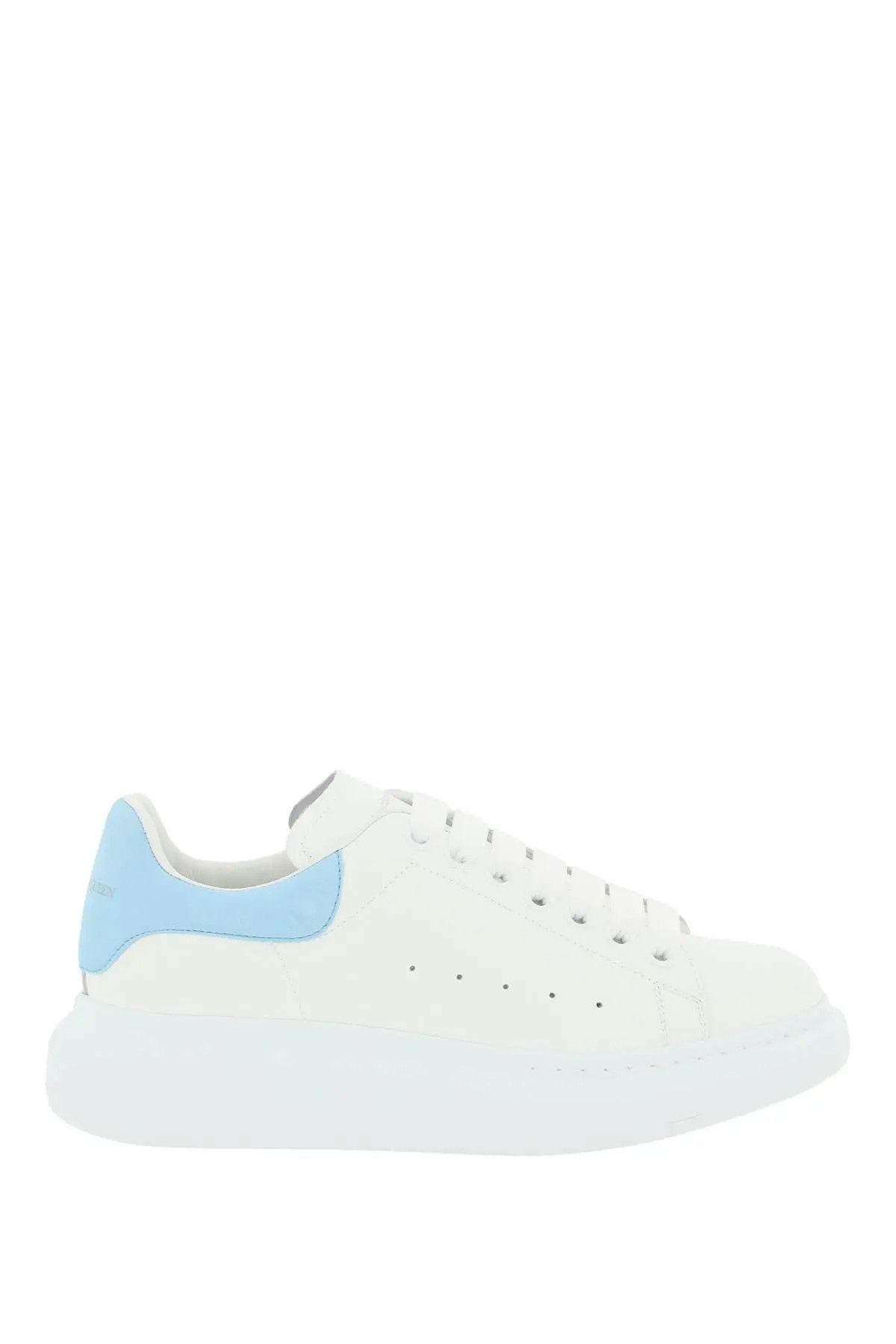 image of Alexander Mcqueen O1S22I1N1223 Oversized Sneakers In White Light Blue, Women's (Size 9)
