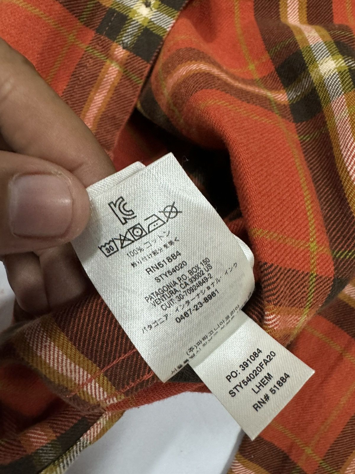 Patagonia Patagonia Organic Cotton Tartan Flannel Size US S / EU 44-46 / 1 - 13 Thumbnail