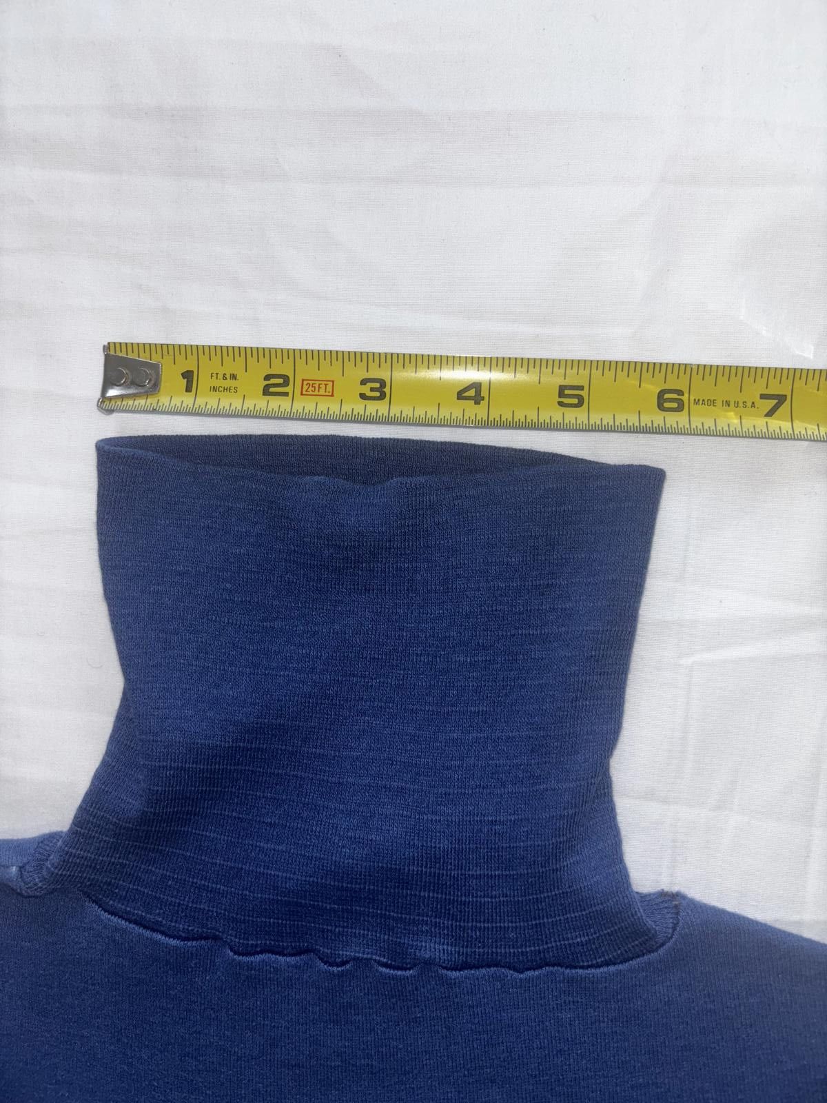Hanes Vintage Permanent Press Turtle Neck Long Sleeve Shirt - Blue Size L / US 10 / IT 46 - 6 Thumbnail
