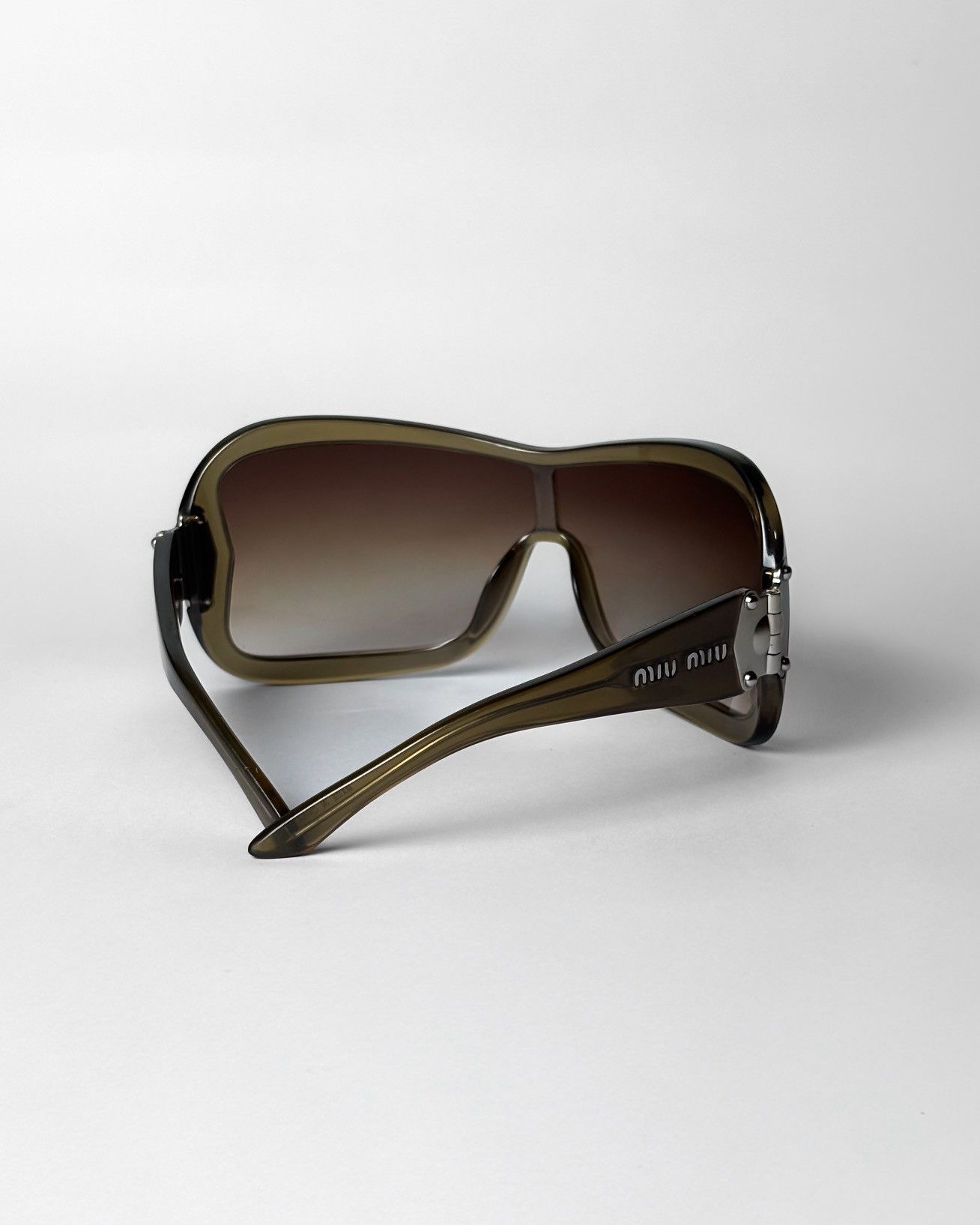 Miu Miu MIU MIU MU01GS SHIELD sunglasses Size ONE SIZE - 4 Thumbnail