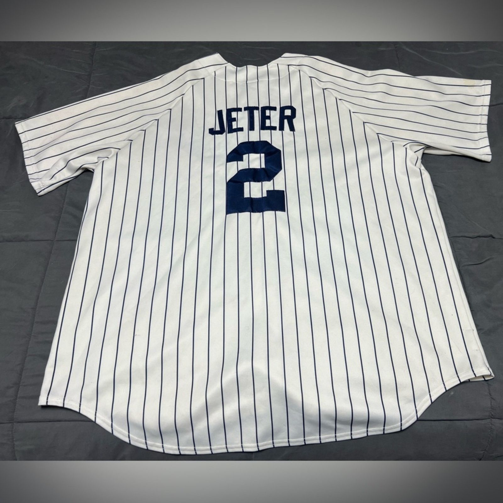 Majestic Vtg Majestic Yankees Derek Jeter #2 Jersey Size 3XL USA Made Size US XXL / EU 58 / 5 - 1 Thumbnail