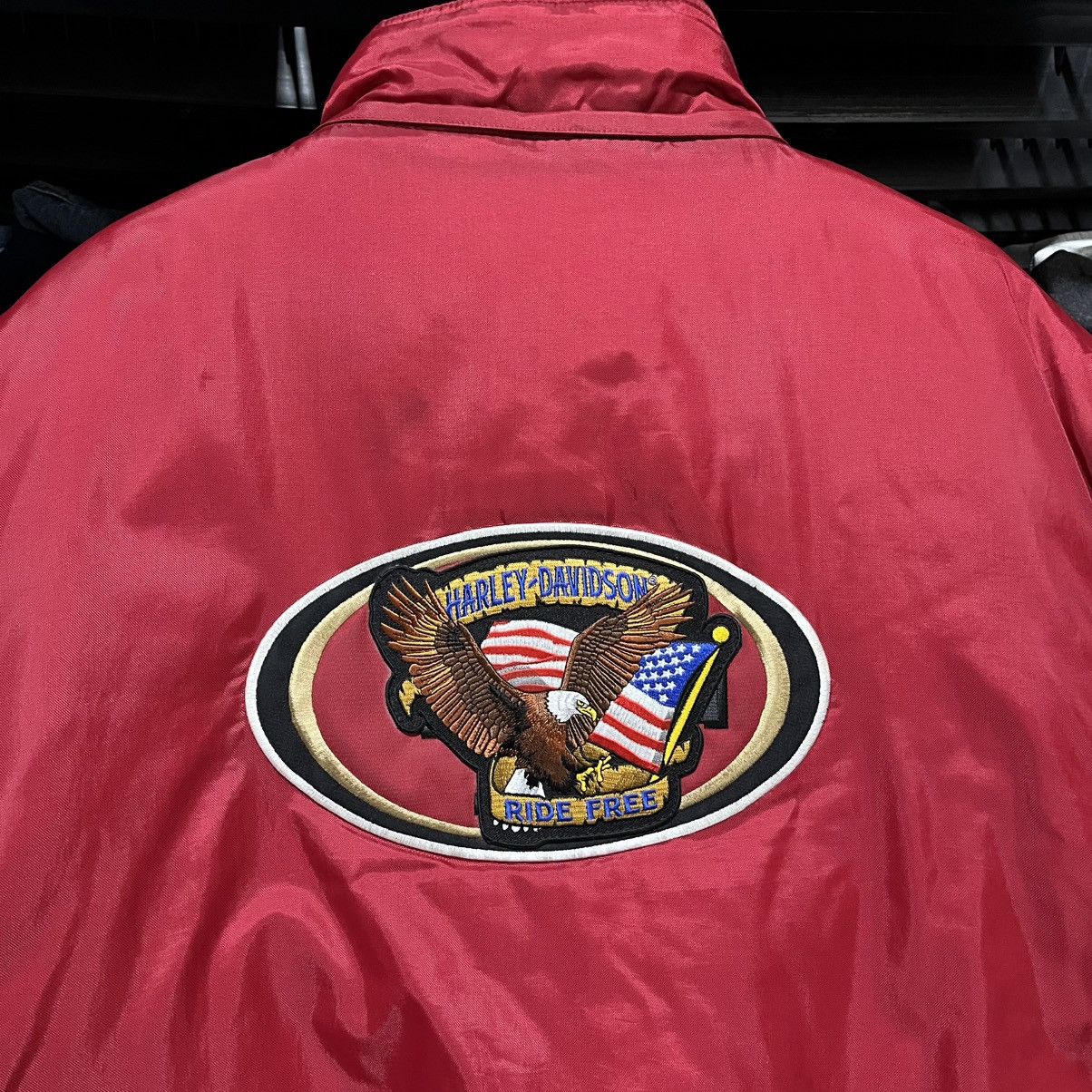Harley Davidson VINTAGE HARLEY DAVIDSON REEBOK EMBROIDERED PUFFER JACKET Size US L / EU 52-54 / 3 - 8 Thumbnail