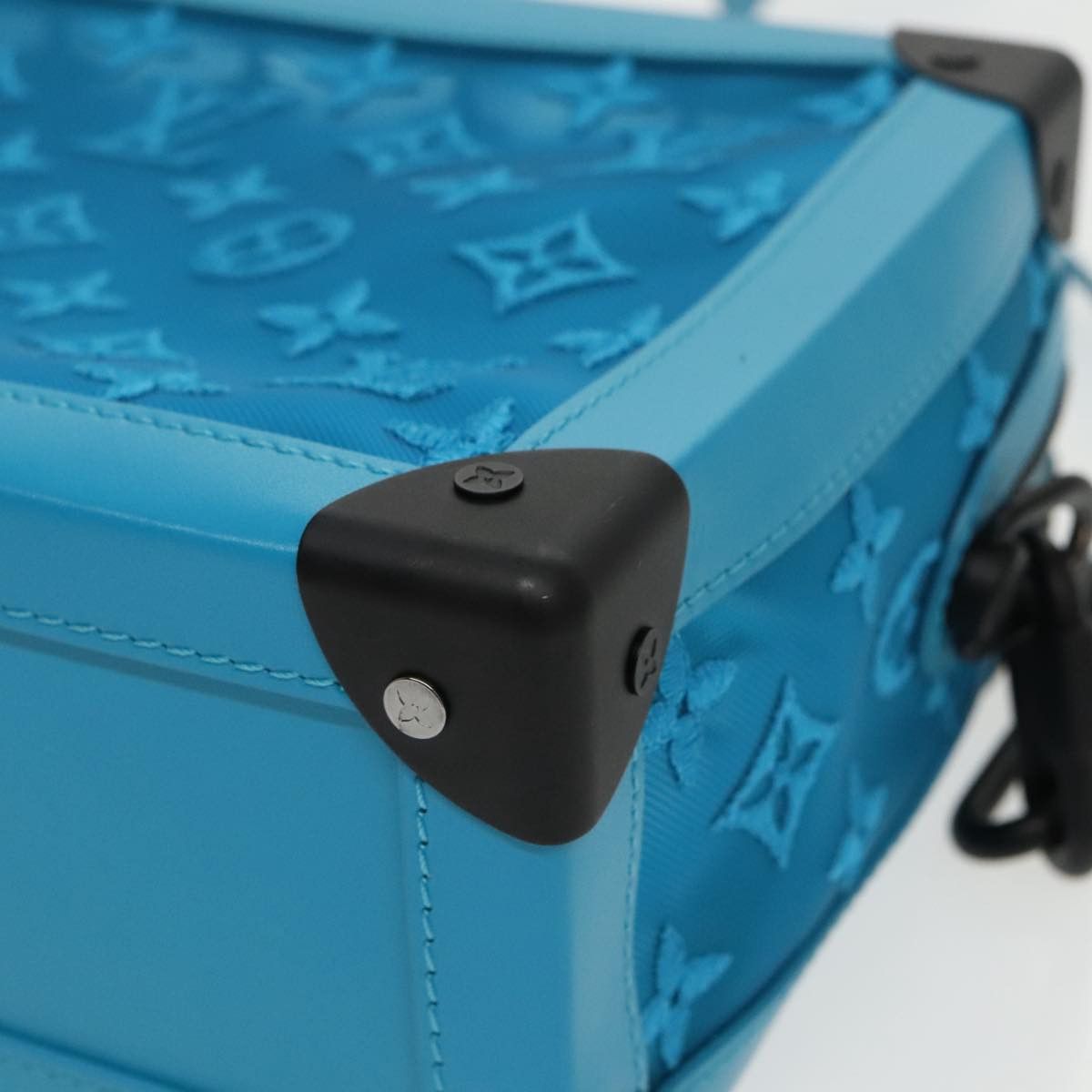 Louis Vuitton LOUIS VUITTON Monogram Mesh Soft Trunk Bag Light Blue M45074 Size ONE SIZE - 15 Thumbnail