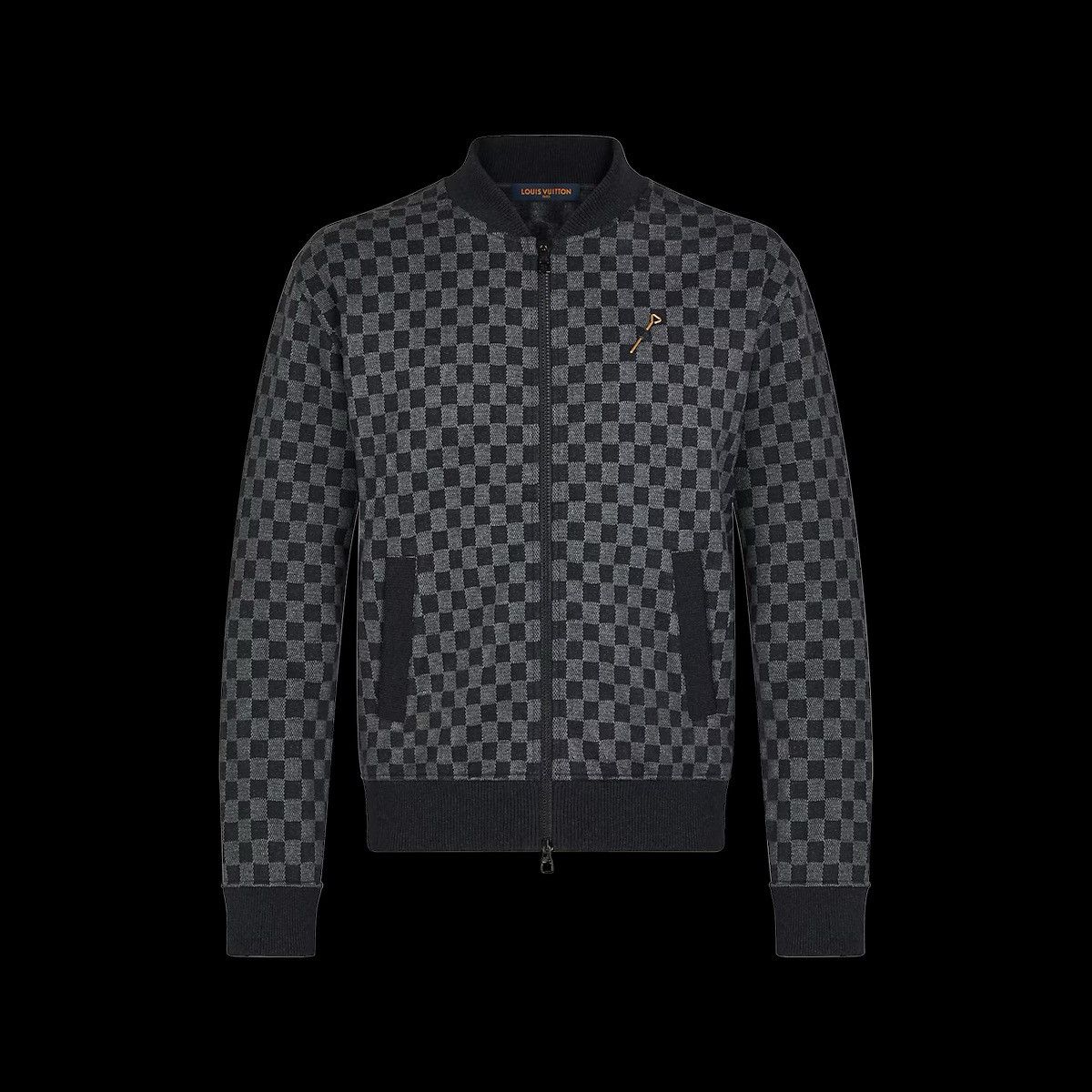 Louis Vuitton Louis Vuitton Damier Jacquard Zip-Through Bomber Jacket Size US L / EU 52-54 / 3 - 3 Thumbnail