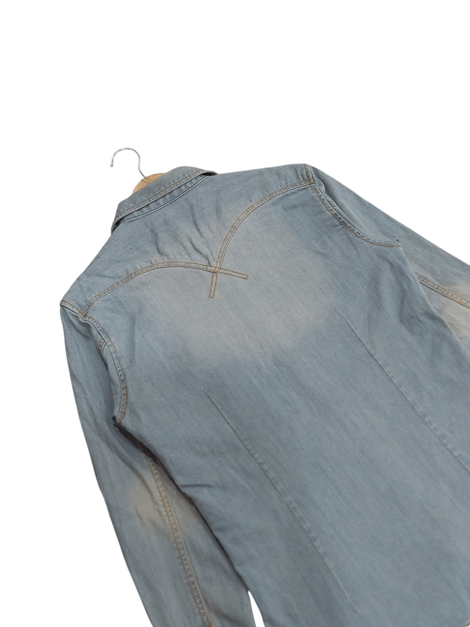 If Six Was Nine × Tornado Mart Tornado Mart Denim Button Shirt Jacket Size S / US 4 / IT 40 - 3 Thumbnail