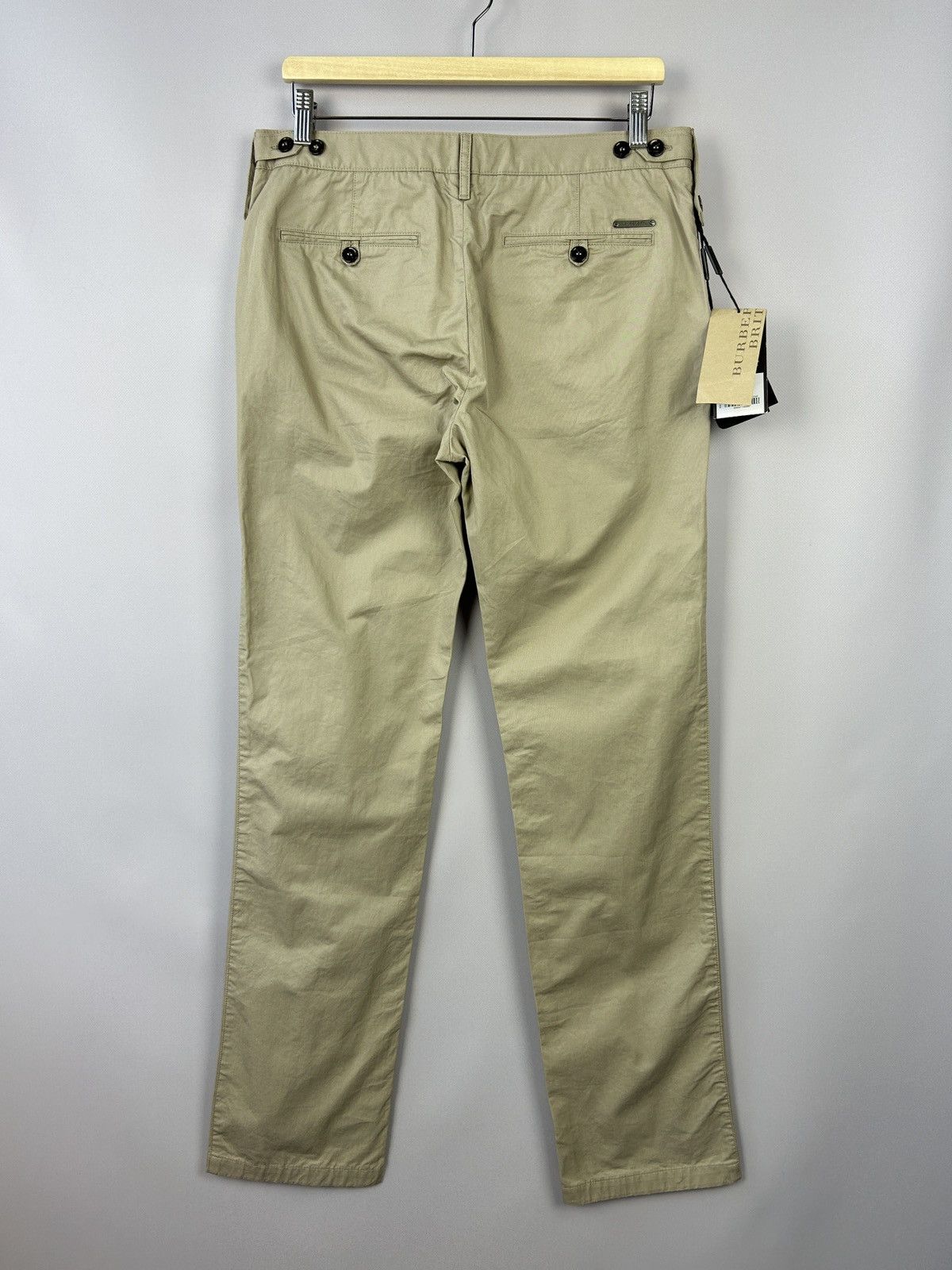 Burberry × Designer Burberry Brit Beige Chino Pants Trousers Sz W30 BNWT Luxury Size US 30 / EU 46 - 6 Thumbnail