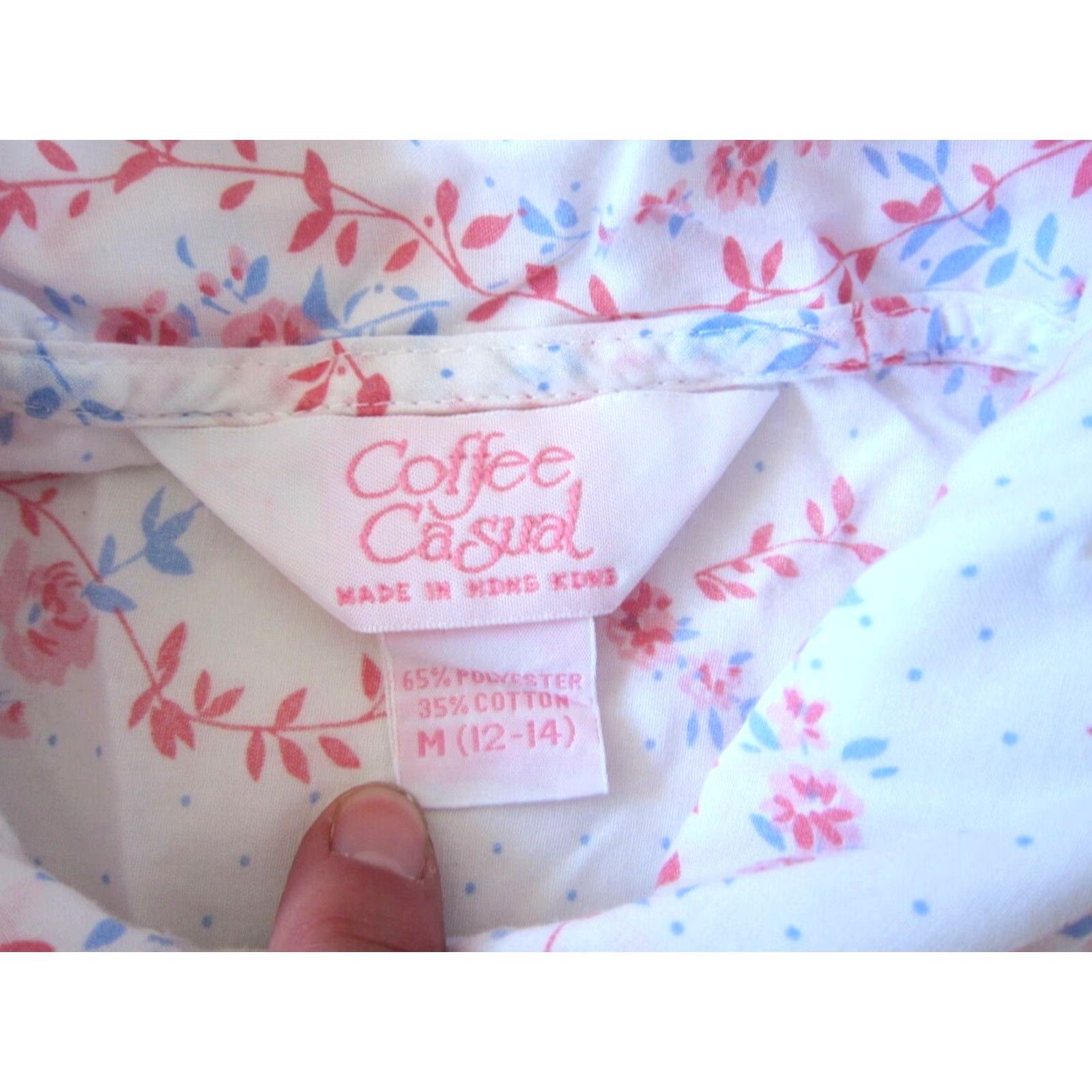 Pinko VINTAGE Coffee Casual Cotton Pink Floral Button Down Pocket Maxi House Dress M Size M / US 6-8 / IT 42-44 - 4 Thumbnail