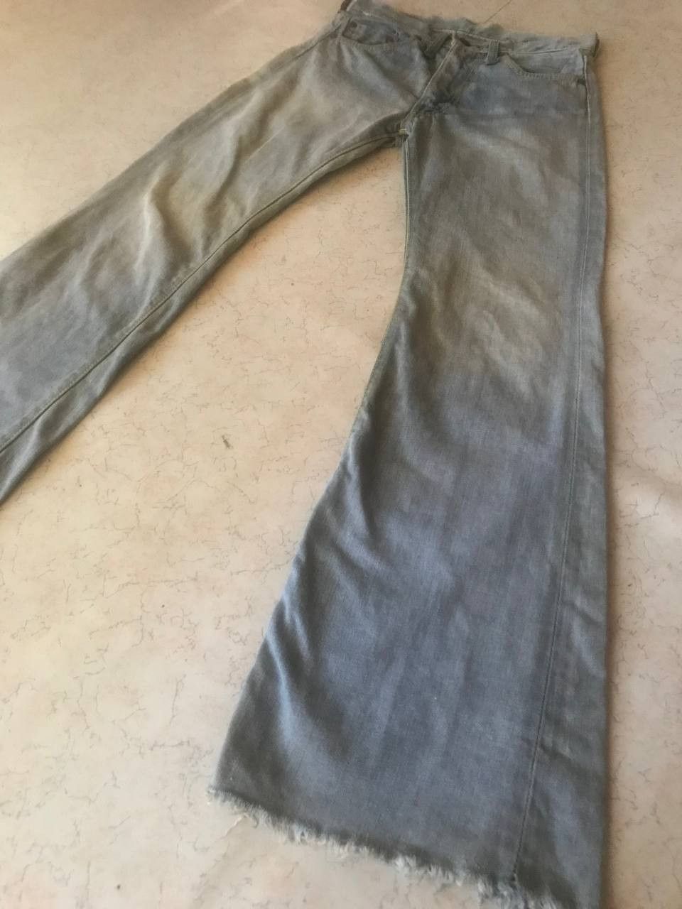 Vintage 70s Bigstone Flared Washed Denim