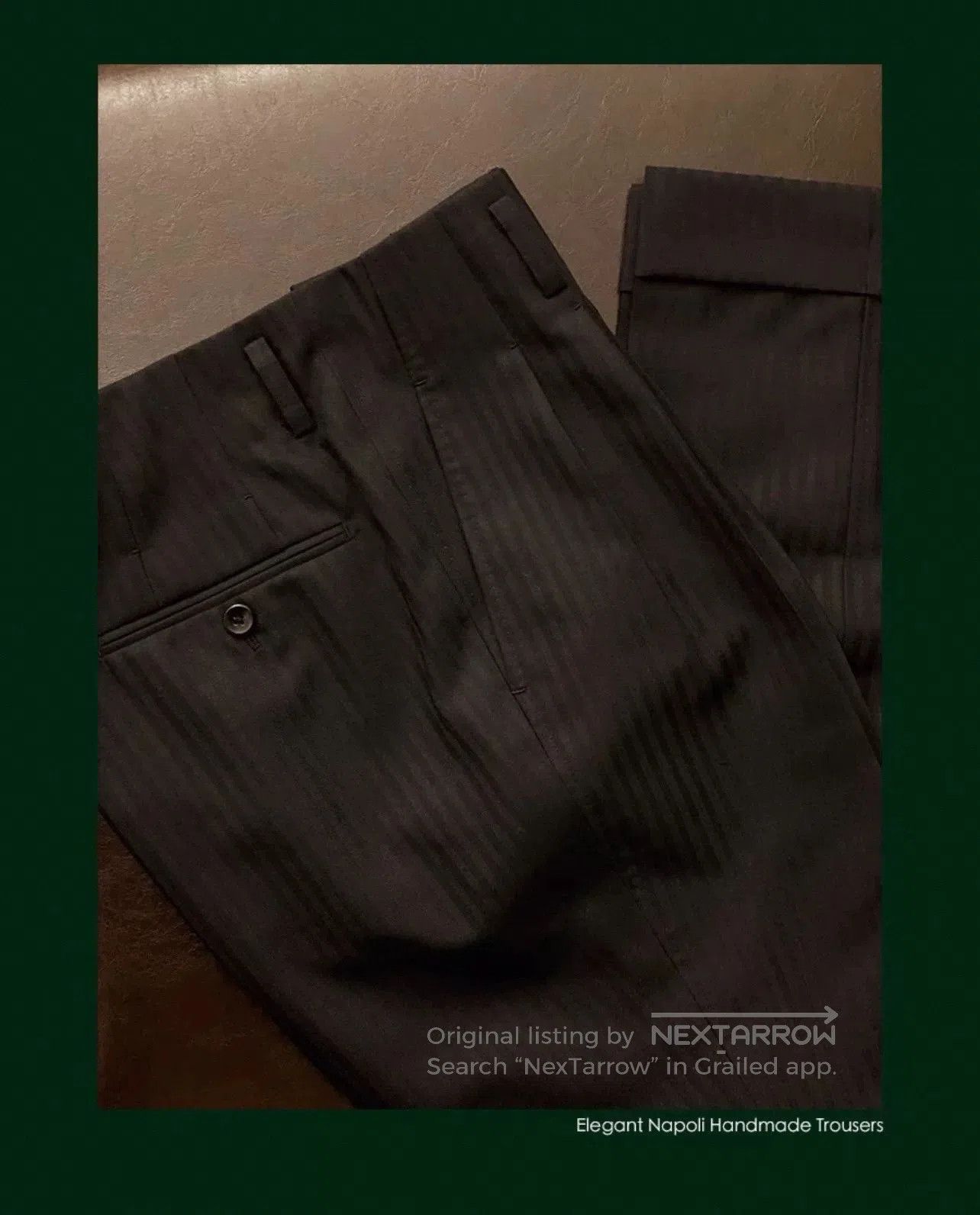 SARTORIO ARTIGIANI Neapolitan Handmade Wool Trousers. Size US 35 - 1 Thumbnail