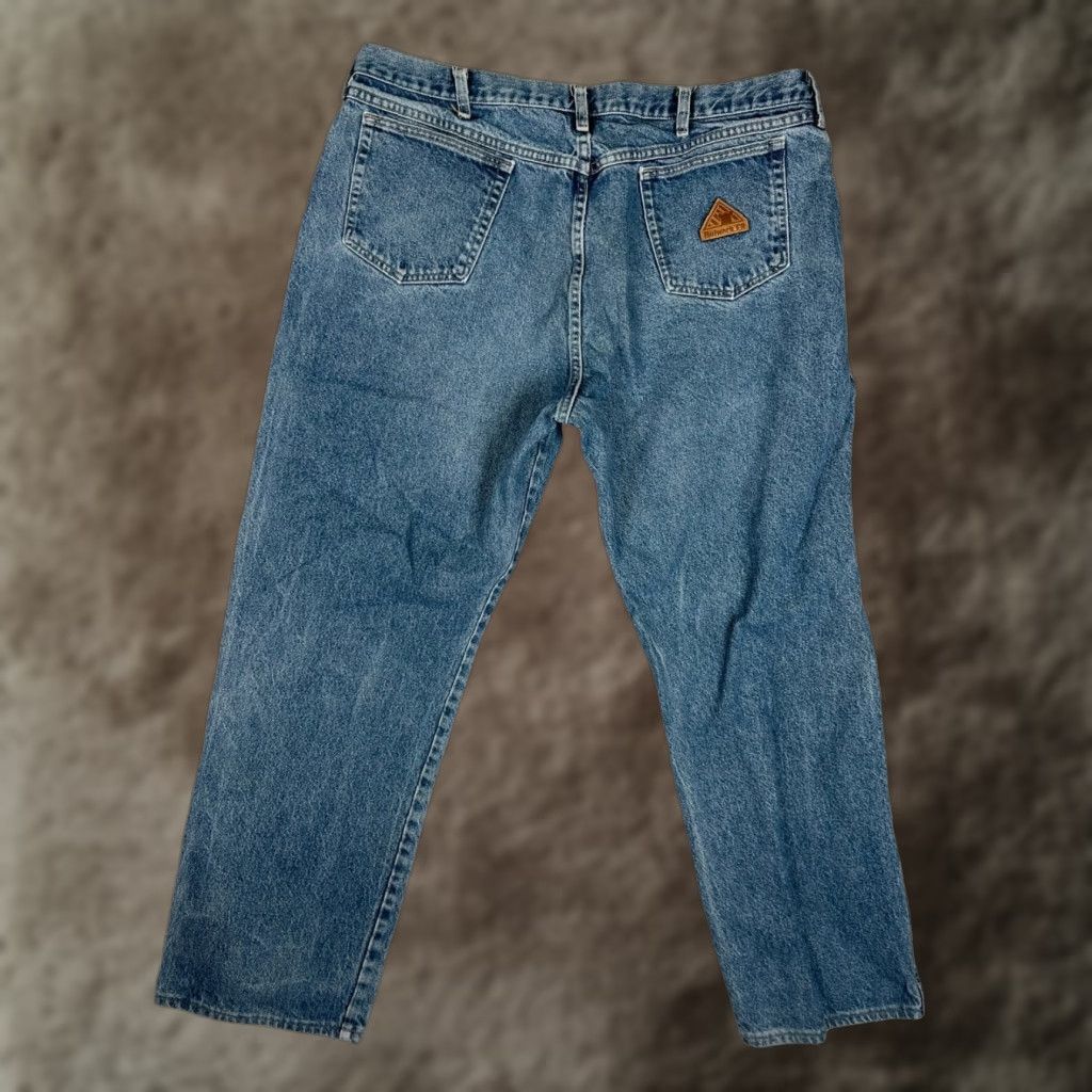 Denime Bulwark FR Jeans Mens 40x34 Blue Relaxed Straight Flame-Resistant Work Denim Shirt? Size US 40 / EU 56 - 1 Thumbnail