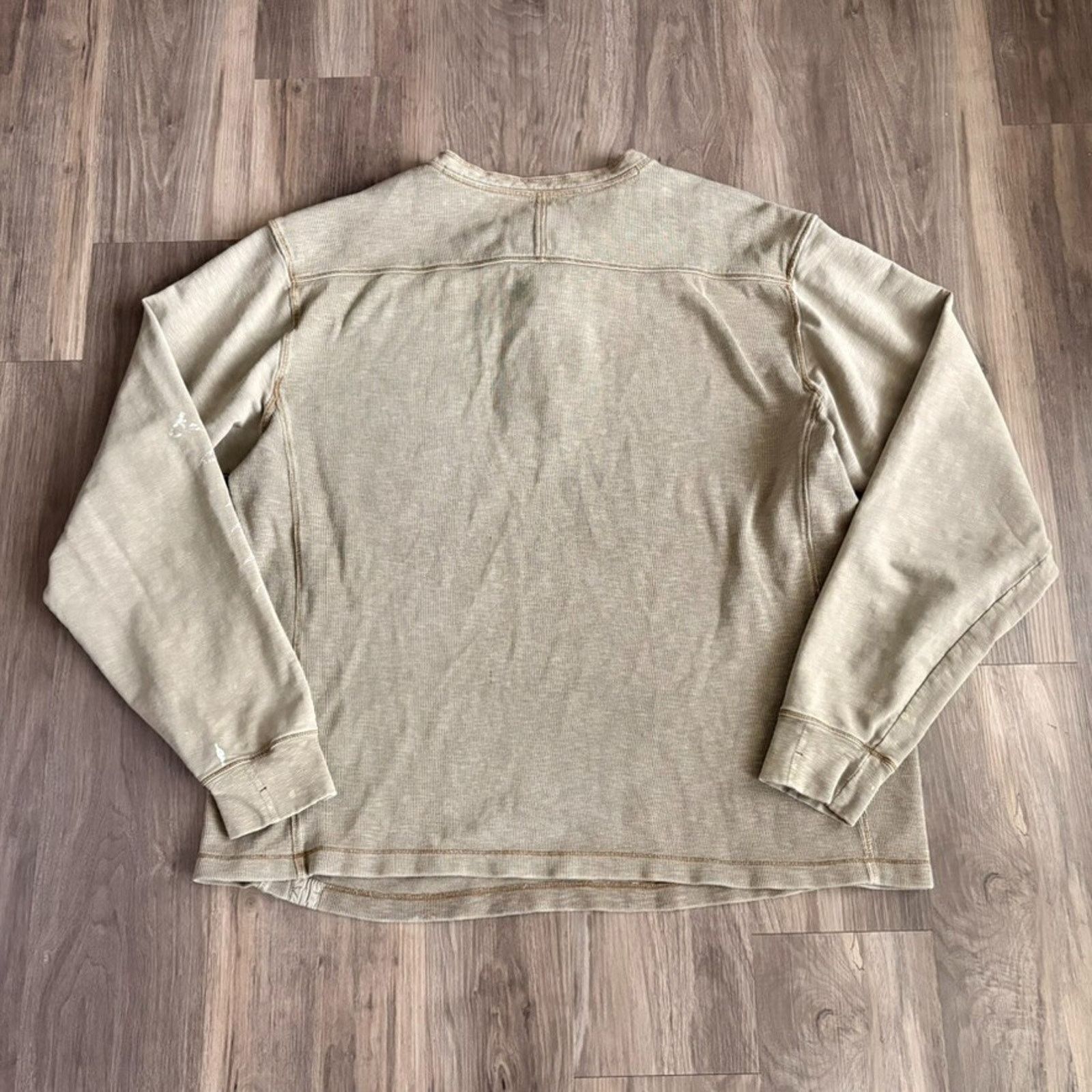 Vintage Vintage Thermal Henley T-Shirt Men's Size XL Long Sleeve Size US XL / EU 56 / 4 - 10 Thumbnail