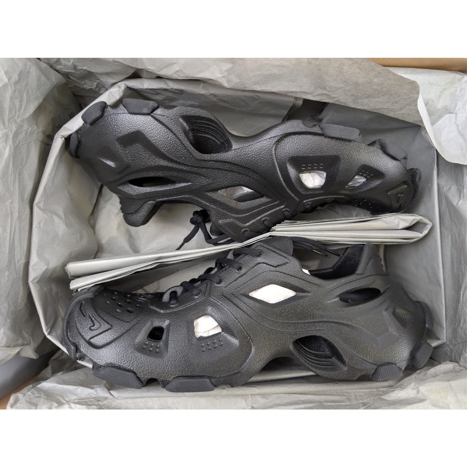 Balenciaga o1rshd1 HD Monocolor Mule Slipper Sandal in Black Size US 8 / EU 41 - 16 Thumbnail