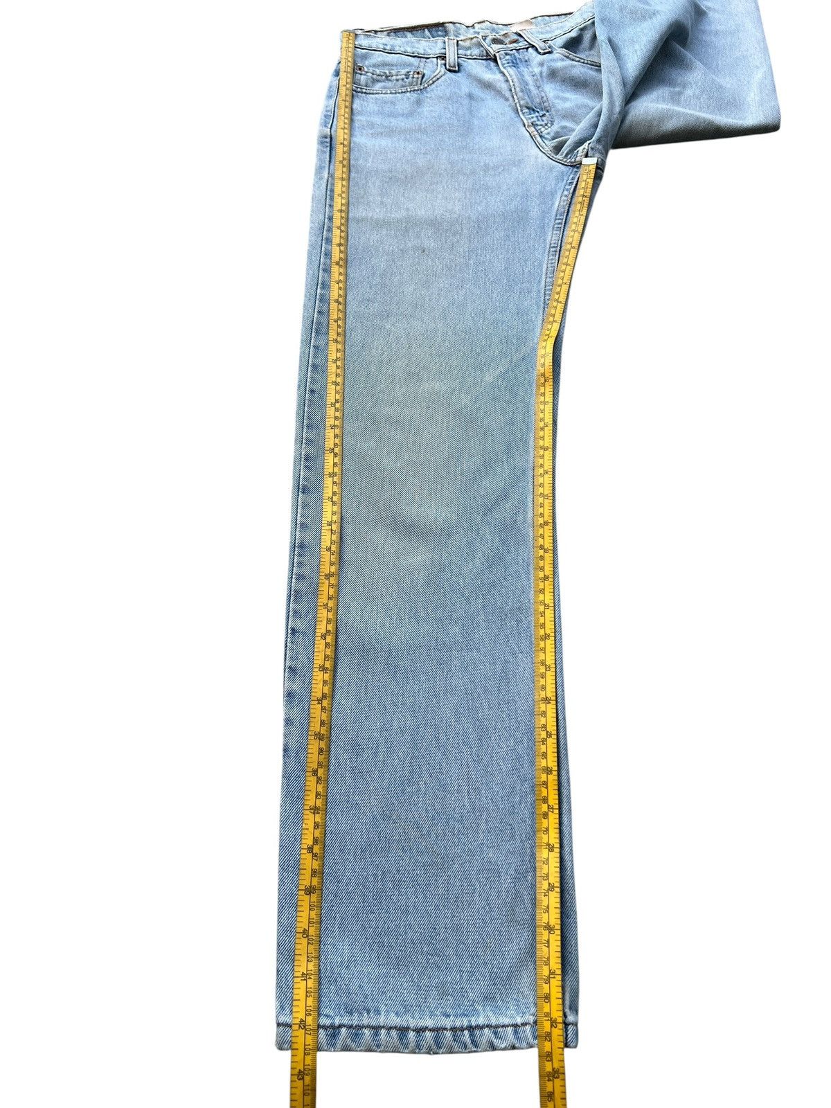 Levi's Vintage 90s Levis 505 Batwing Tag Stone Wash Jeans 28x32 Size 28" / US 6 / IT 42 - 12 Thumbnail