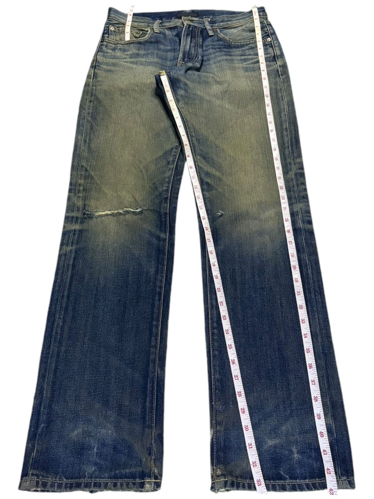 Uniqlo SALES🔥Vintage Japanese Uniqlo Mud Wash Distressed Jeans Size US 31 - 13 Thumbnail