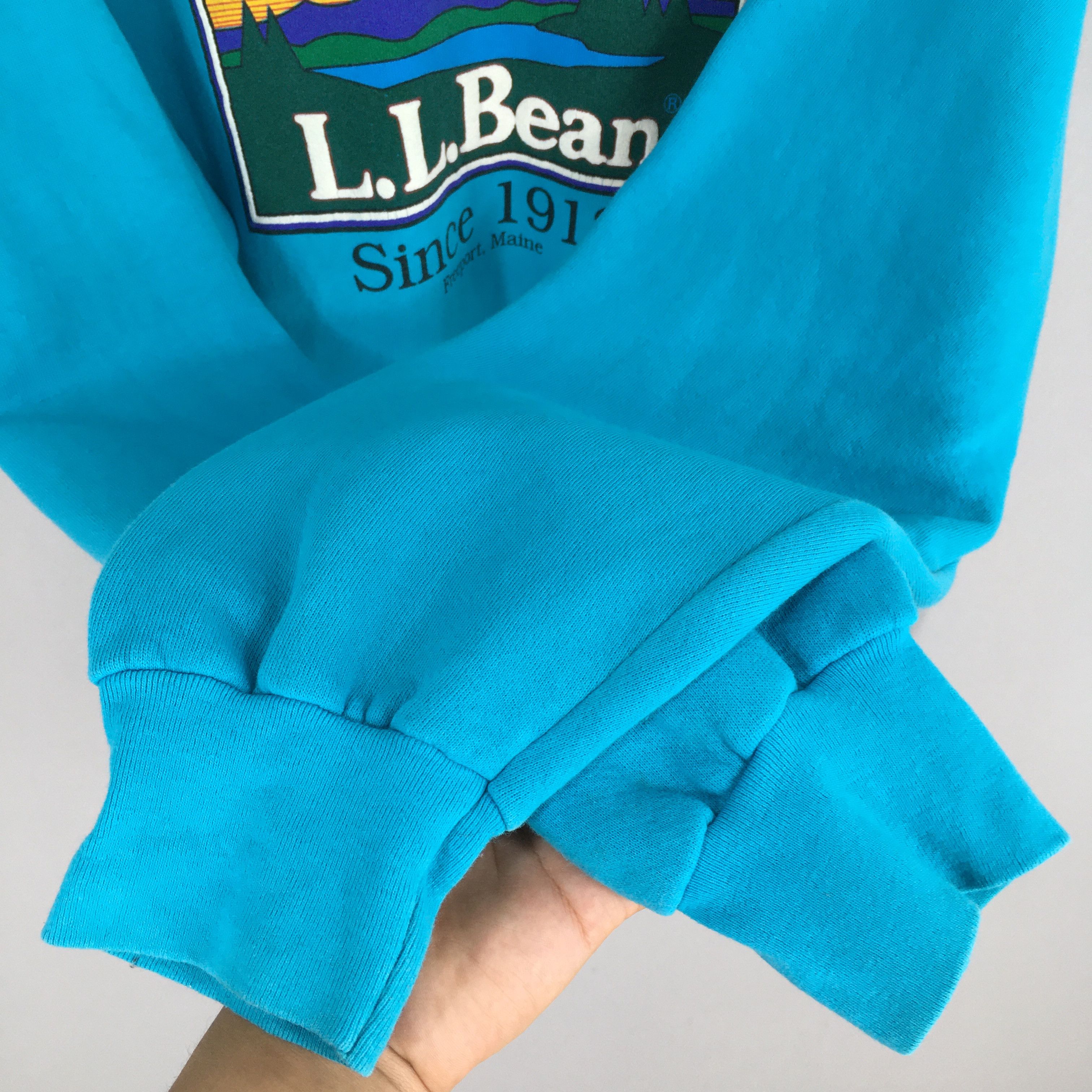 L.L. Bean × Vintage Vintage LL Bean Blue Sweatshirt Medium Size US M / EU 48-50 / 2 - 6 Thumbnail