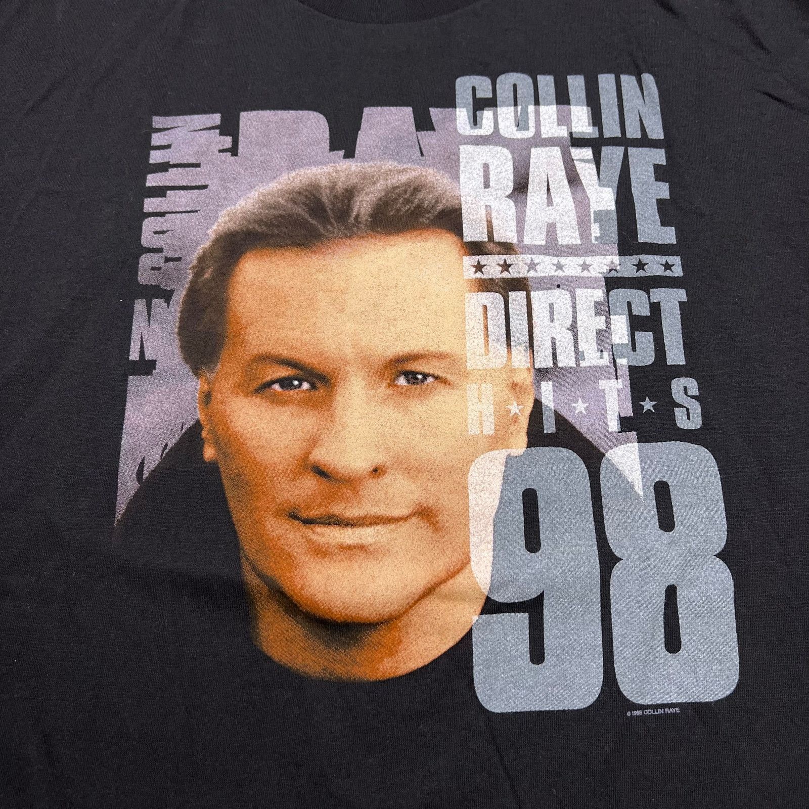 Hanes Vintage 90s Collin Raye "Direct Hits" t-shirt Men Sz XL Size US XL / EU 56 / 4 - 2 Thumbnail