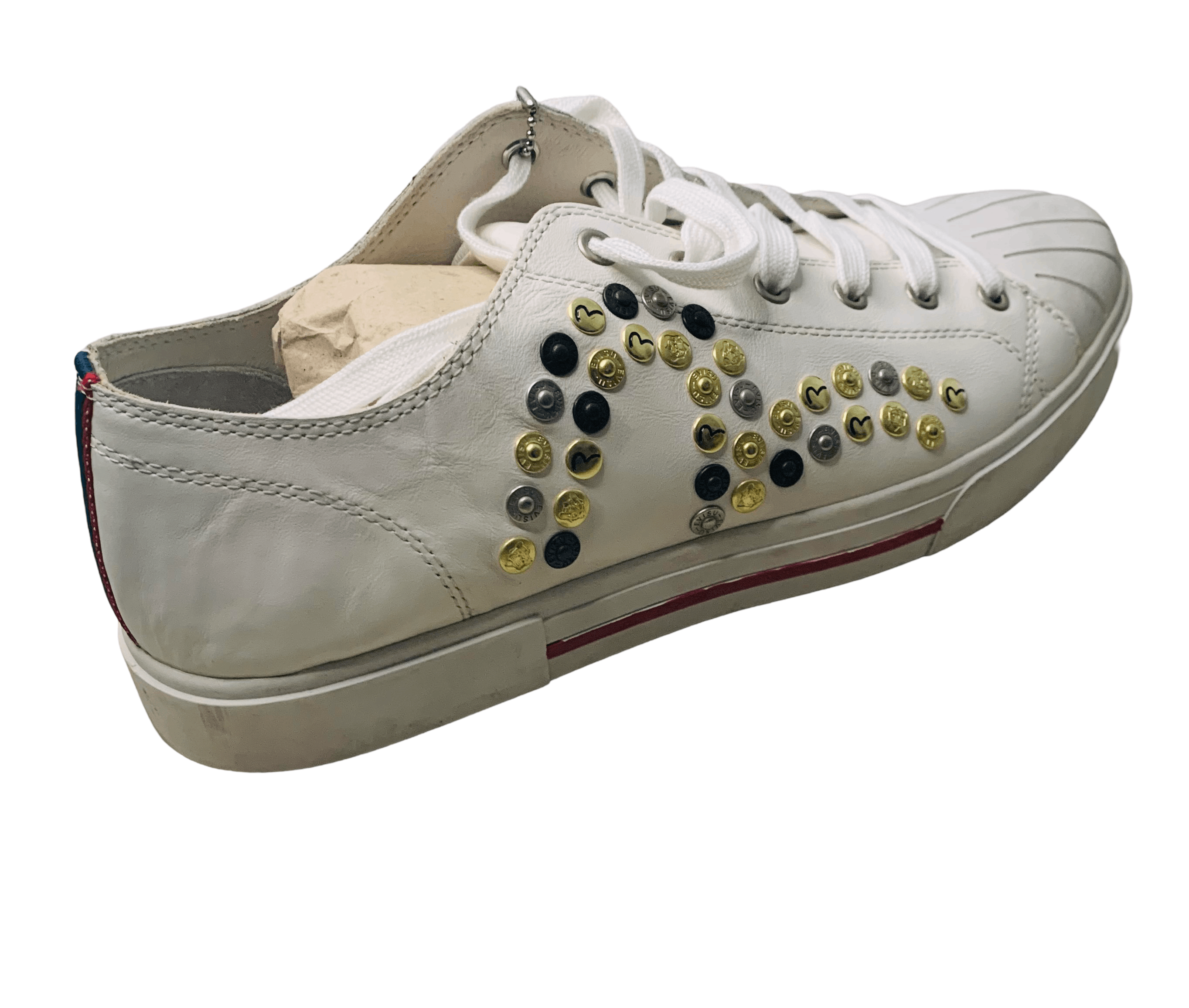 Evisu Evisu Leather White and Gold Shoes Size US 12 / EU 45 - 3 Thumbnail