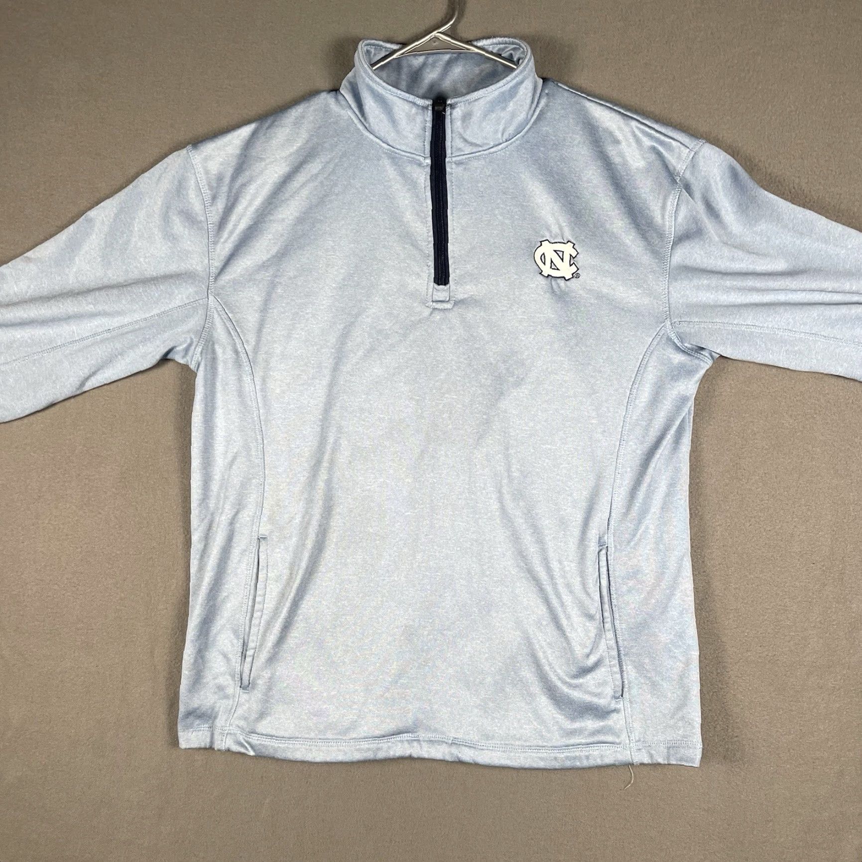 Vintage Knights Apparel UNC Tar Heels 1/4 Zip Pullover Men Medium Carolina Blue Navy Zipper Logo Sports Size US M / EU 48-50 / 2 - 4 Thumbnail