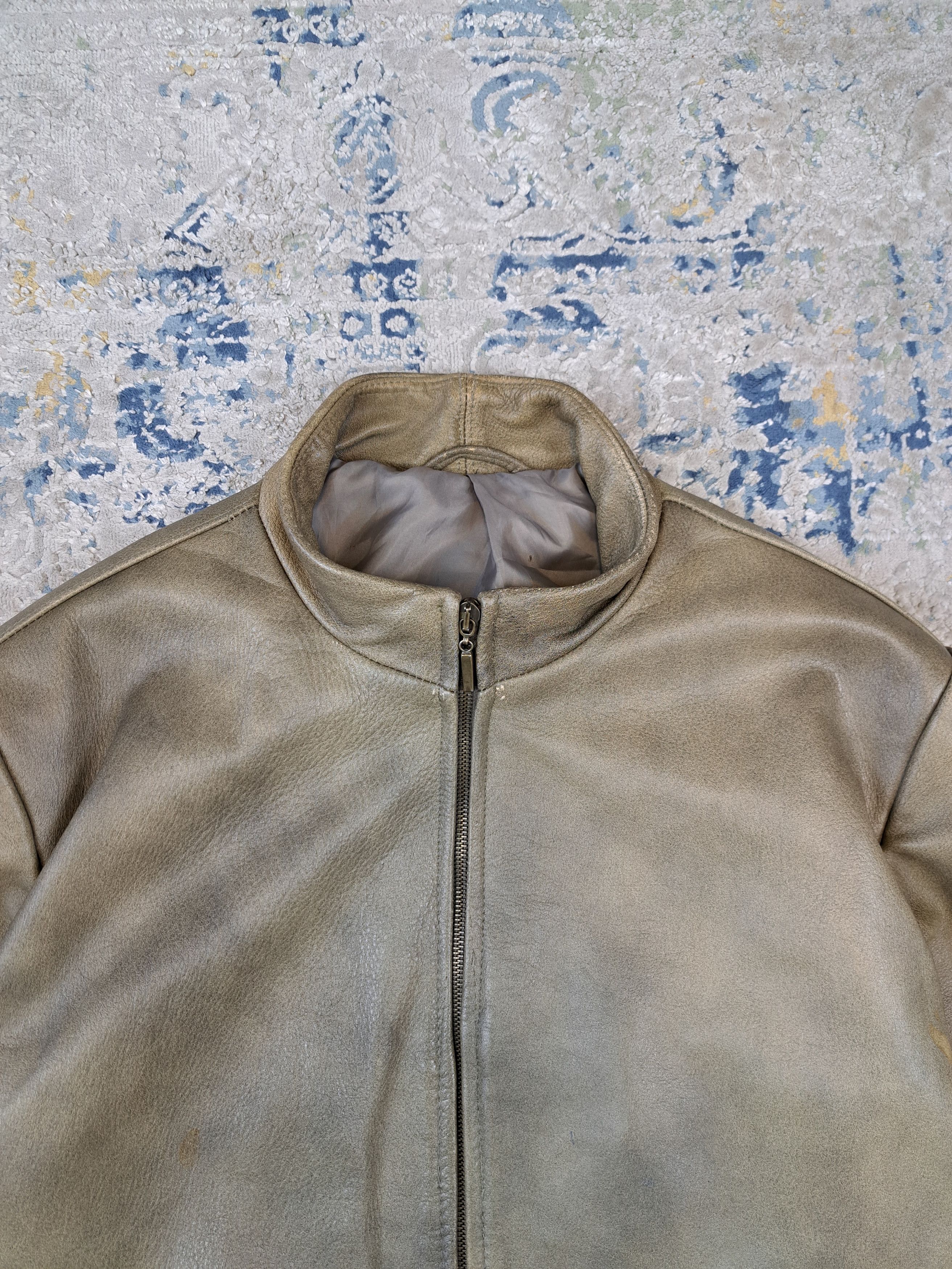 Genuine Leather Vintage Archive Leather Jacket Cafe Racer Old Money Size US L / EU 52-54 / 3 - 3 Thumbnail