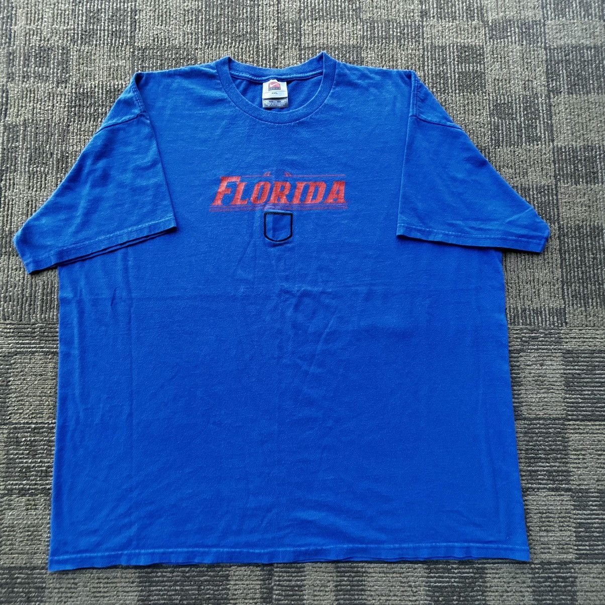 Nike Vtg Y2K University Of Florida Gators Nike Blue T-shirt Size US XXL / EU 58 / 5 - 1 Thumbnail