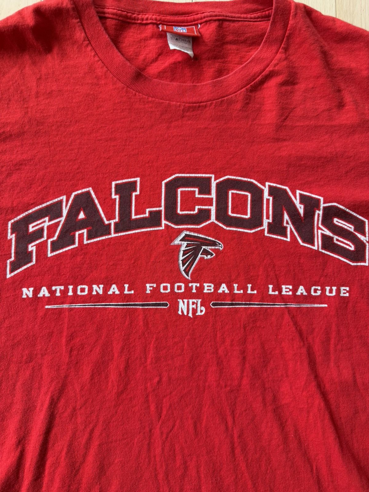 NFL Vintage Atlanta Falcons NFL Long Sleeve Tee Y2K Red Size US L / EU 52-54 / 3 - 2 Thumbnail