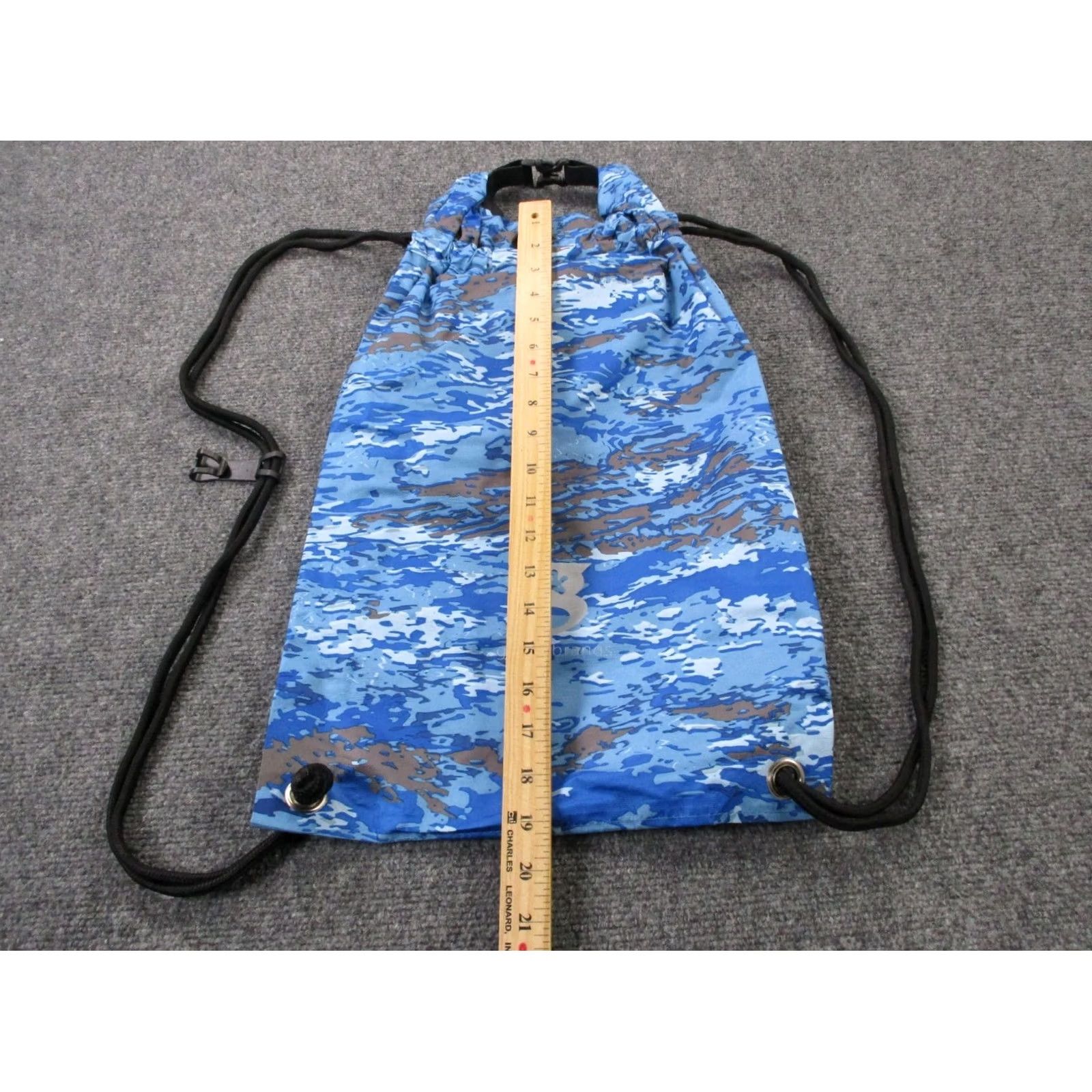 Vintage Geckobrands Waterproof Bag Embark Dry 10L Roll Top Buckle Drawstring Backpack Unisex Medium Camouflage Blue Nylon Backpack Mens Womens Size US M / EU 48-50 / 2 - 2 Thumbnail