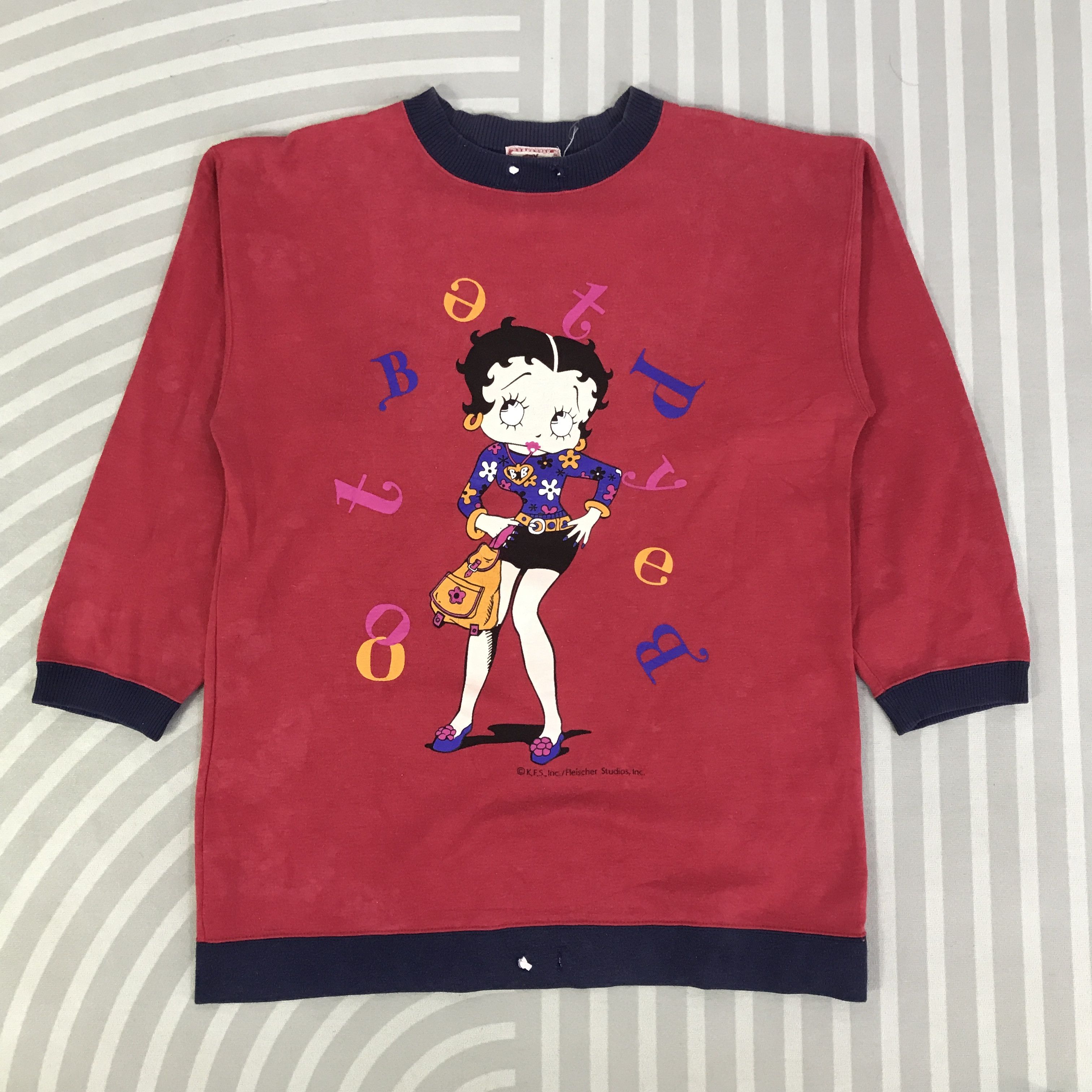 Japanese Brand Vintage Betty Boop Sweatshirts K115B19 Size US L / EU 52-54 / 3 - 1 Thumbnail