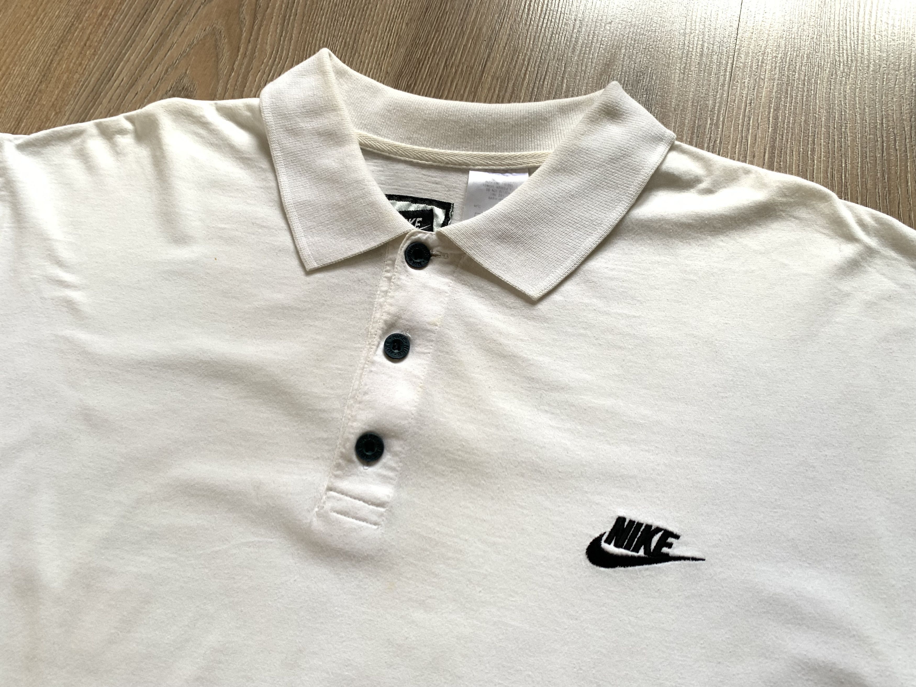 Nike Vintage Nike White Cotton T Shirt Size US M / EU 48-50 / 2 - 4 Thumbnail