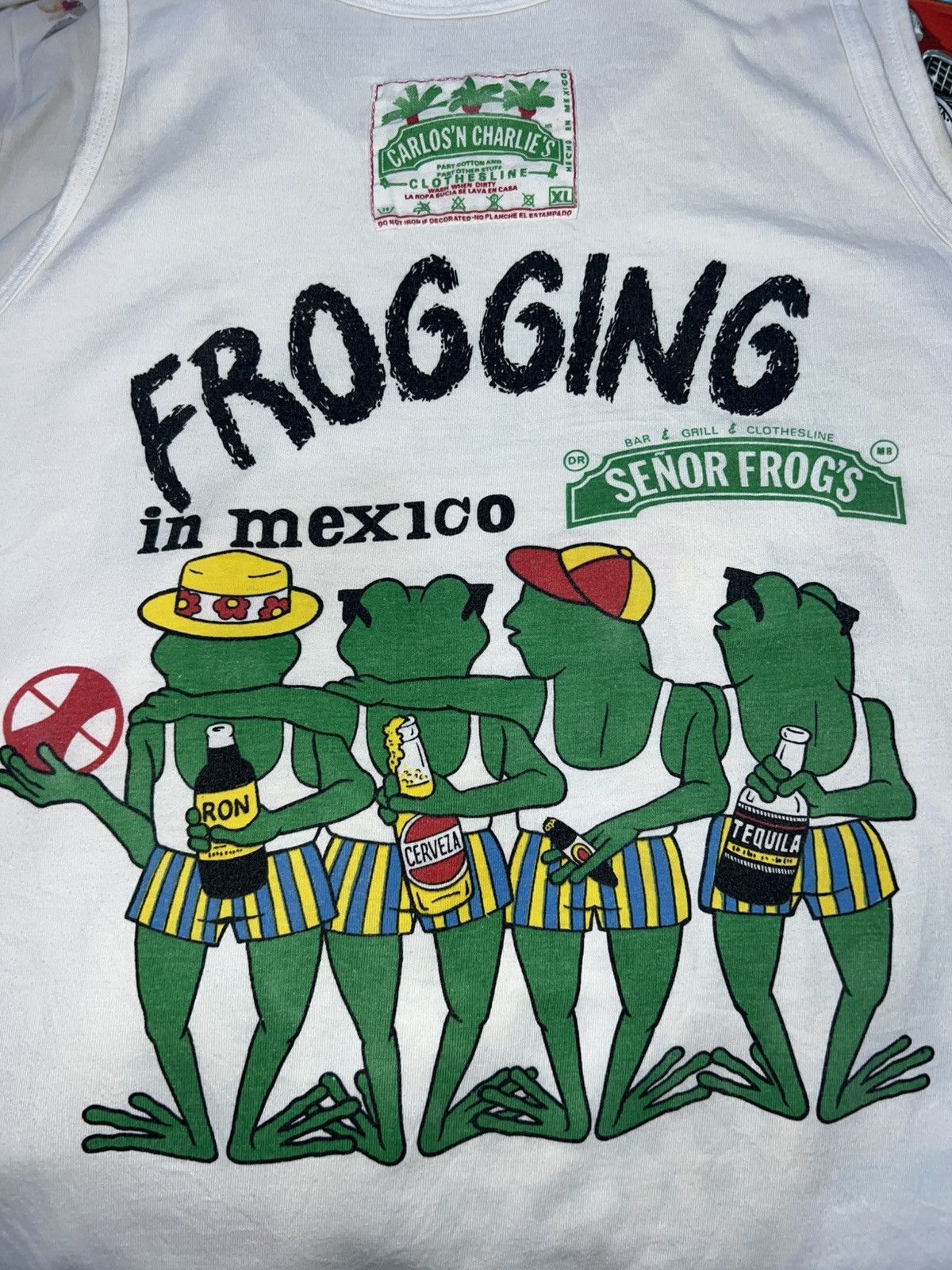 Vintage Vintage Carlos'n Charlie's "Frogging in Mexico" Singlet Size US M / EU 48-50 / 2 - 4 Thumbnail