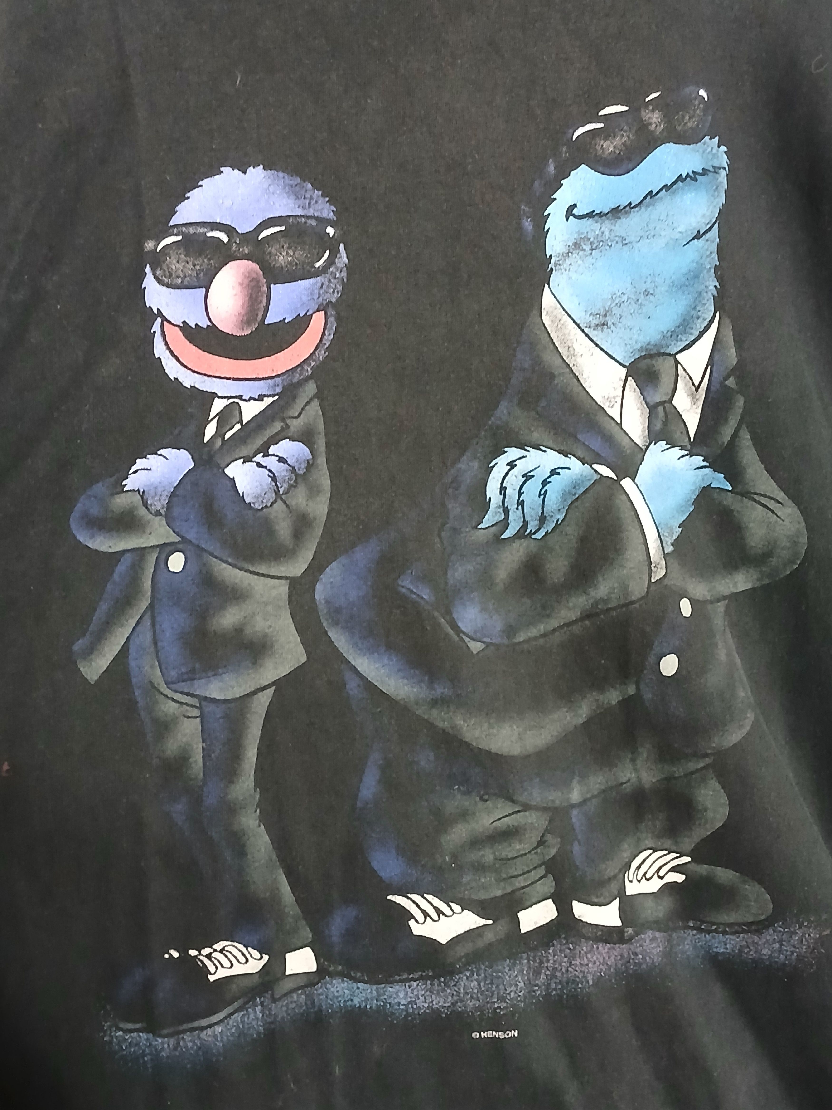 Vintage Vintage Muppets Show Man In Black Long Sleeve T-Shirt Size US XL / EU 56 / 4 - 3 Thumbnail