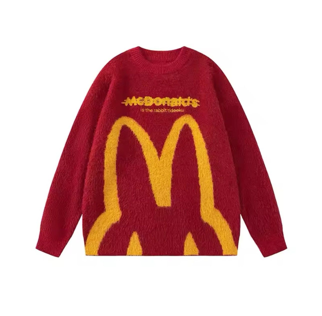 Designer × Other Trendy Knitwear Funny McDonalds Sweater Pullover Size US XL / EU 56 / 4 - 1 Thumbnail