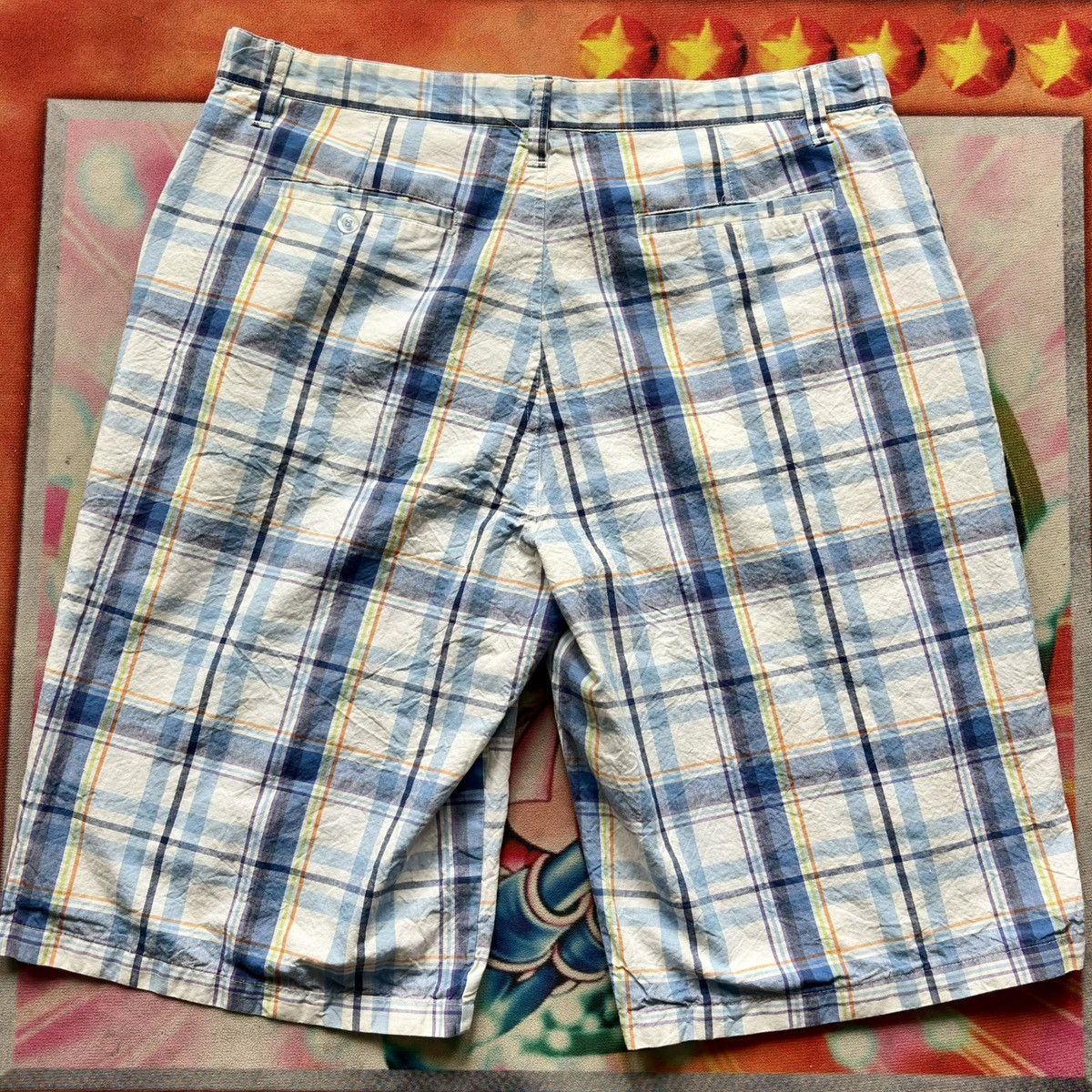Soulland Soulland Baggy Plaid Chino Shorts Size US 38 / EU 54 - 2 Thumbnail