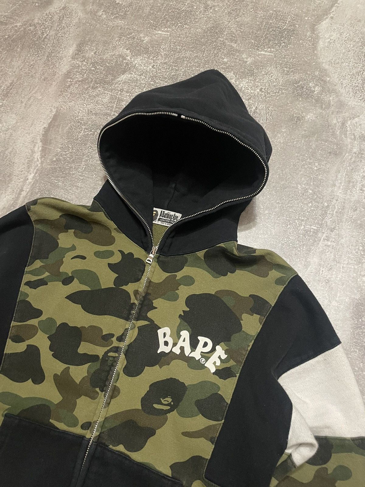 Bape 1st Camo Color Block Full Zip Hoodie Size US M / EU 48-50 / 2 - 3 Thumbnail