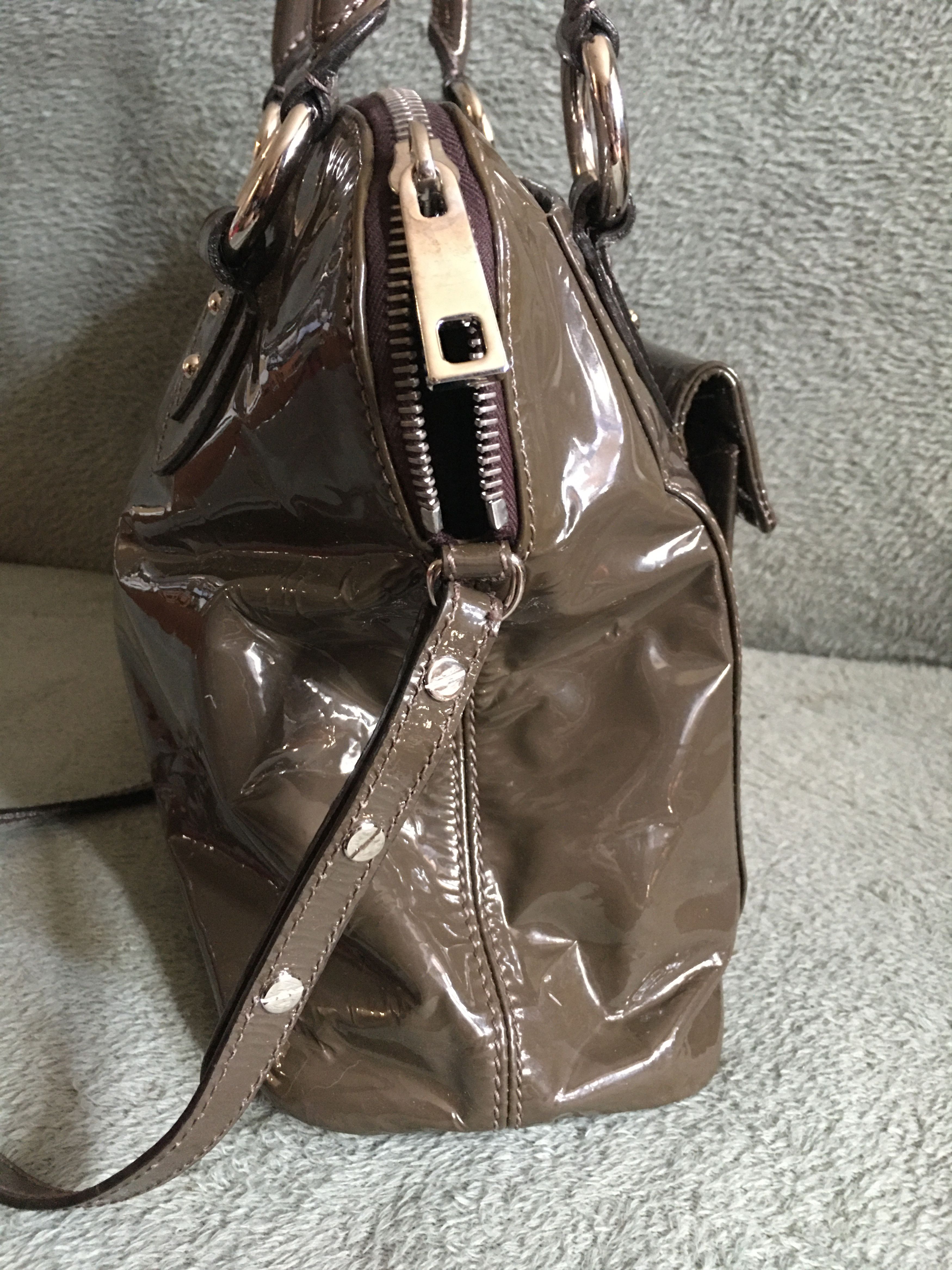 Marc Jacobs Marc Jacobs Womens Patent Leather Shoulder Bag Handbag Size ONE SIZE - 4 Thumbnail