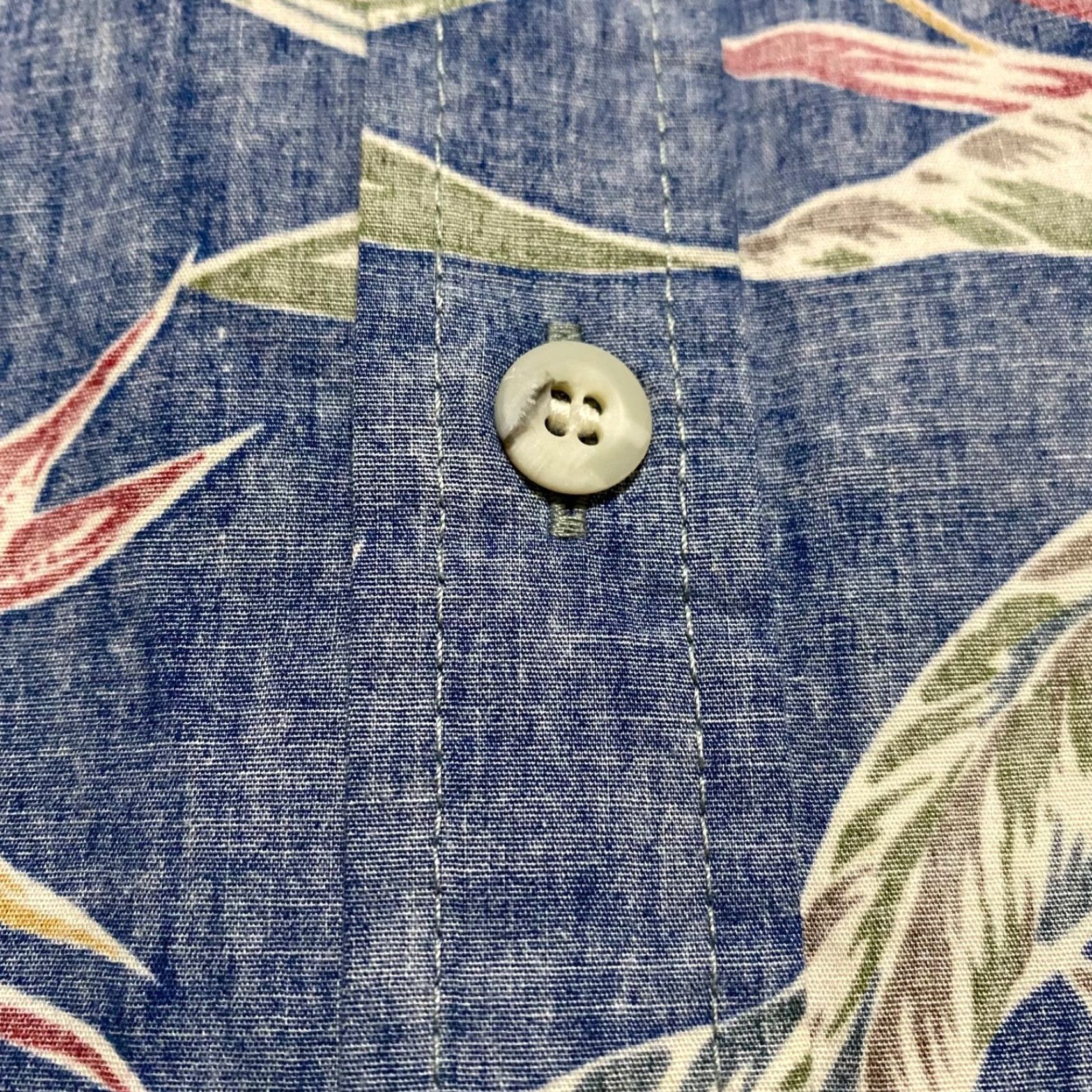 Vintage Cooke Street Mens 2XL Hawaiian Shirt Blue Floral Button Front Short Sleeve Shirt Size US XXL / EU 58 / 5 - 4 Thumbnail