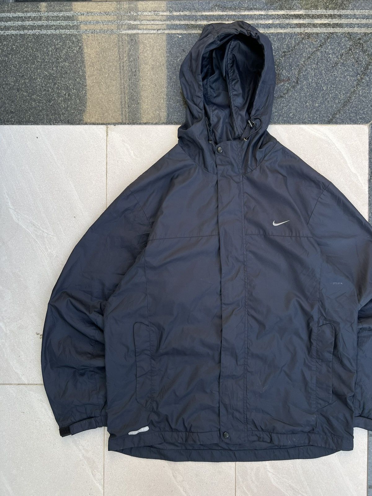 Nike 90s Nike Swoosh Vintage Y2K Hooded Windbreaker Retro Jacket Size US L / EU 52-54 / 3 - 2 Thumbnail