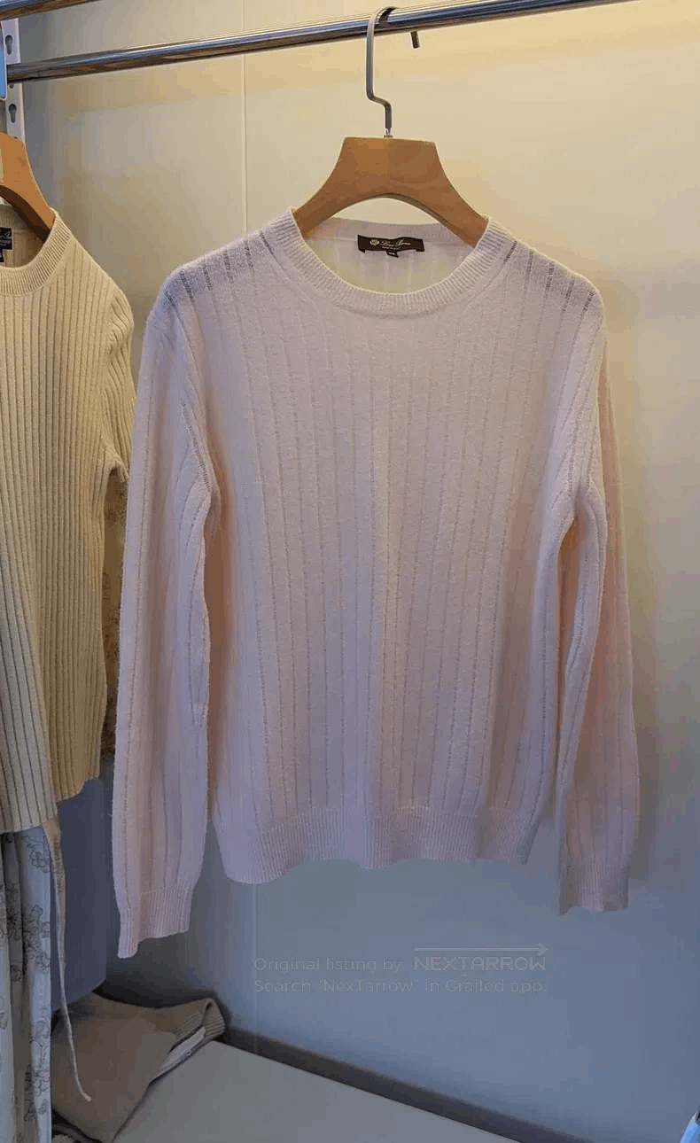 Loro Piana Loro Piana Light Pink Cashmere Silk Knit Top Size XS / US 0-2 / IT 36-38 - 1 Thumbnail