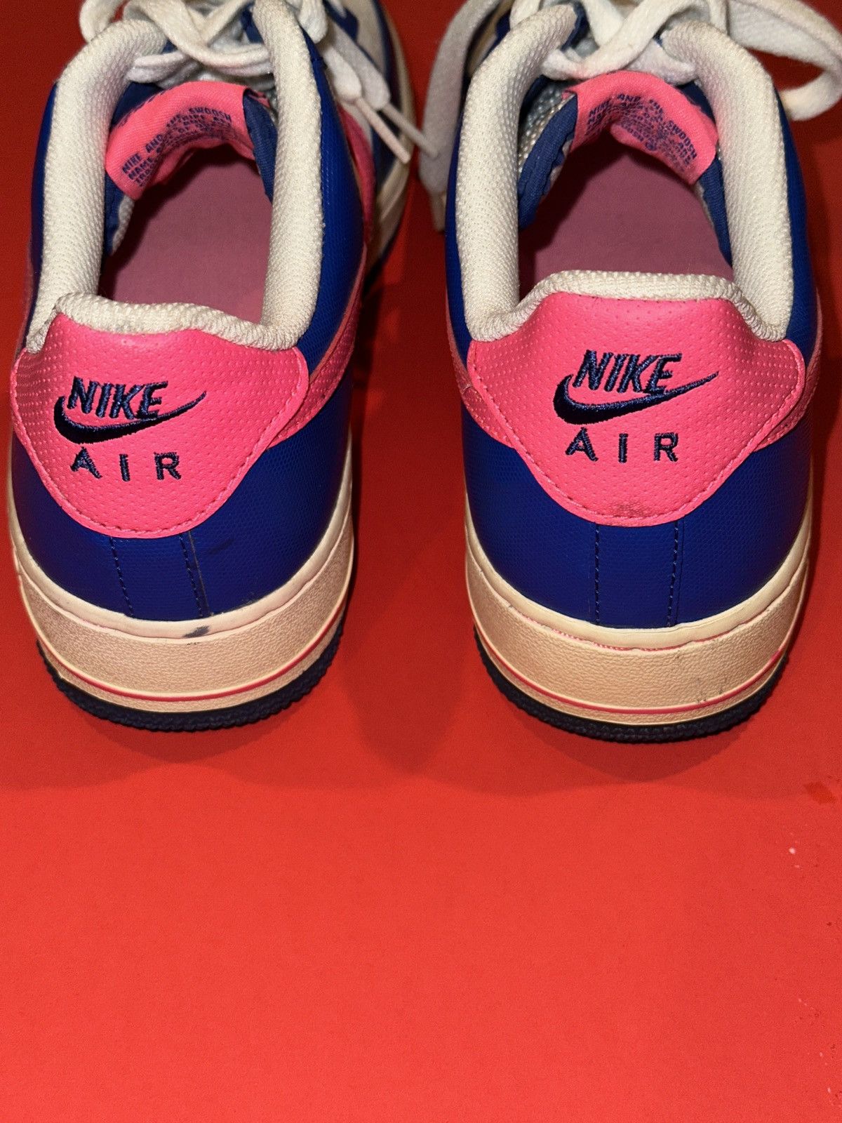 Nike NOS Vtg NIKE Air Force 1 AF-1 '82 Pink & Blue Deadstock 7M Size US 7 / EU 40 - 5 Thumbnail