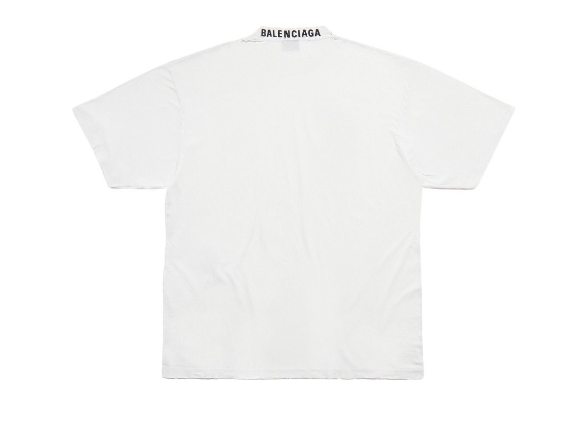 Balenciaga o1la1rc1a0725 T-Shirt Medium Fit in White Size US XS / EU 42 / 0 - 2 Thumbnail